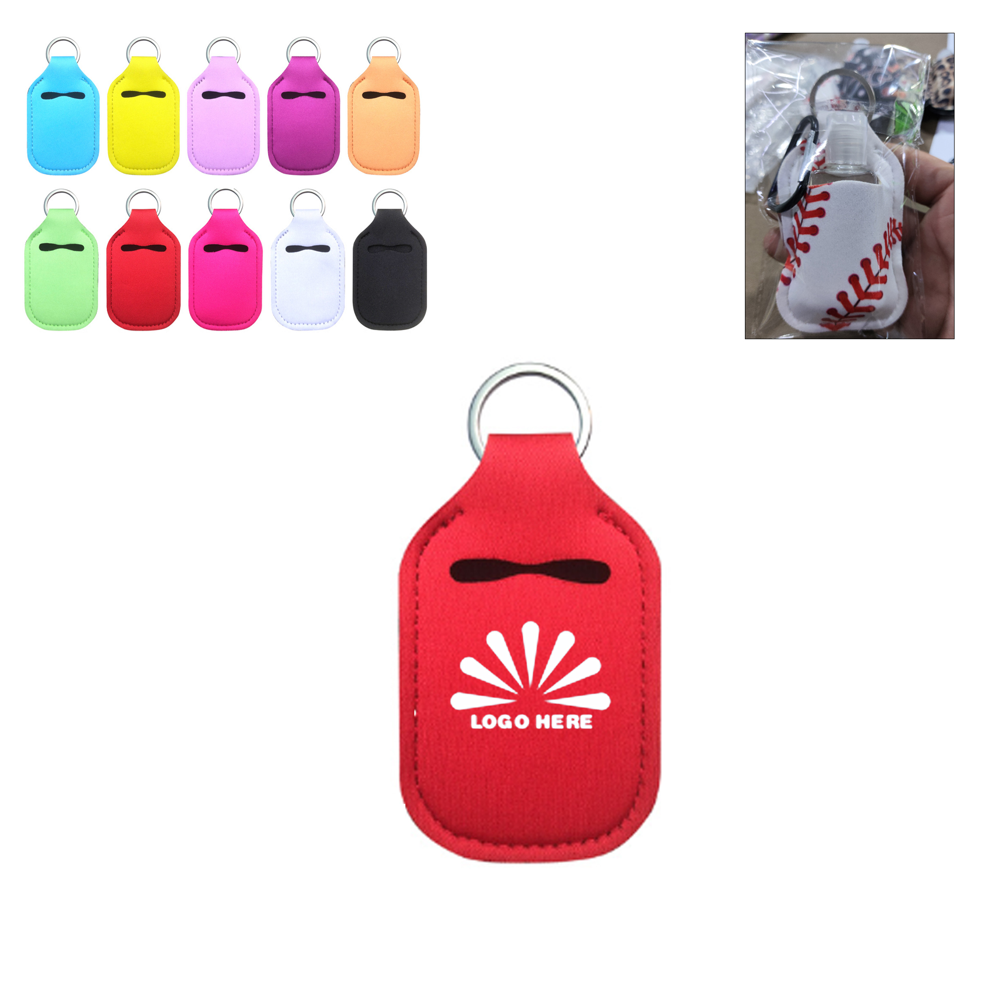 1 OZ Hand Sanitizer Bottle Keychain 3