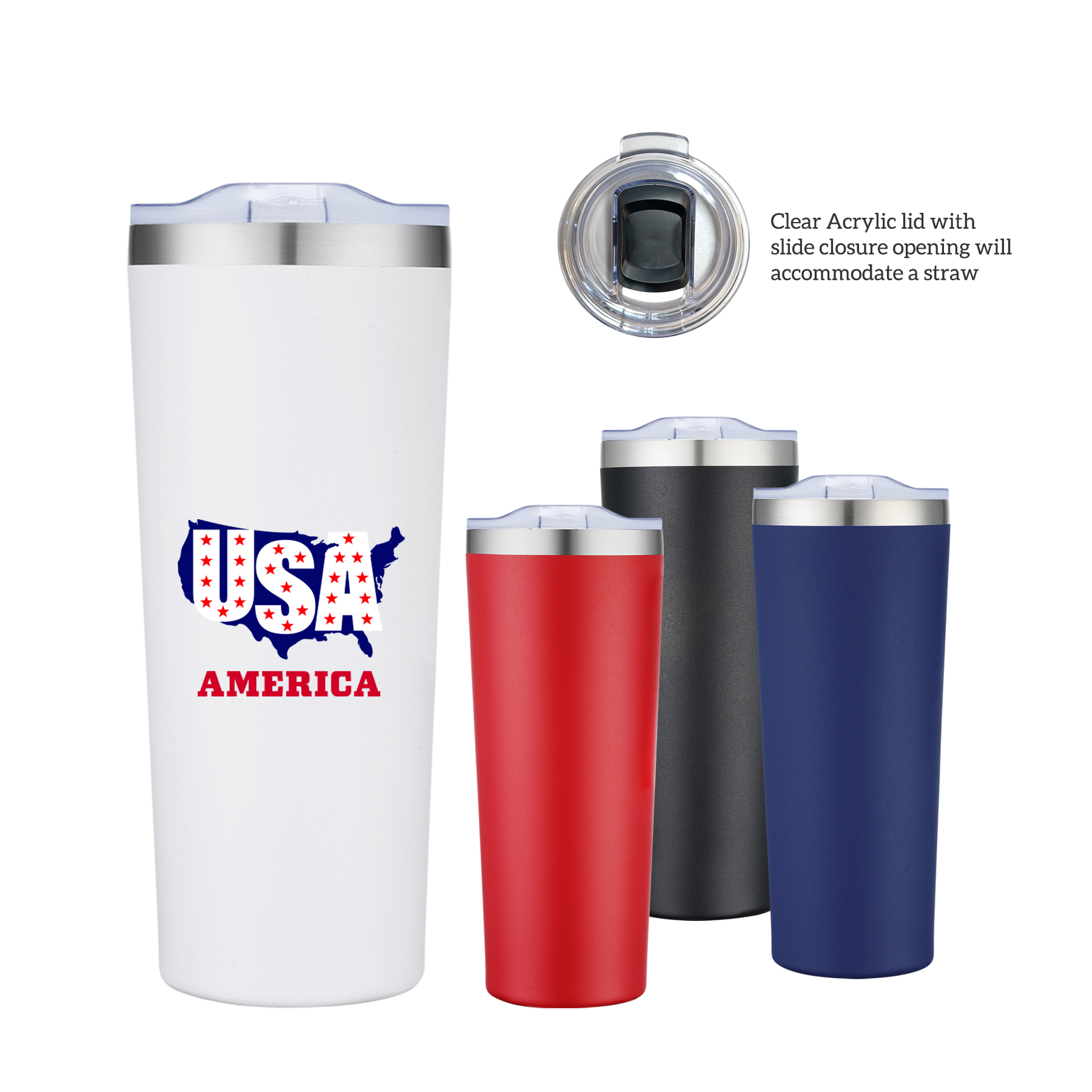 28 oz. Double Wall Stainless Steel Vacuum Tumbler Water Bottle 4