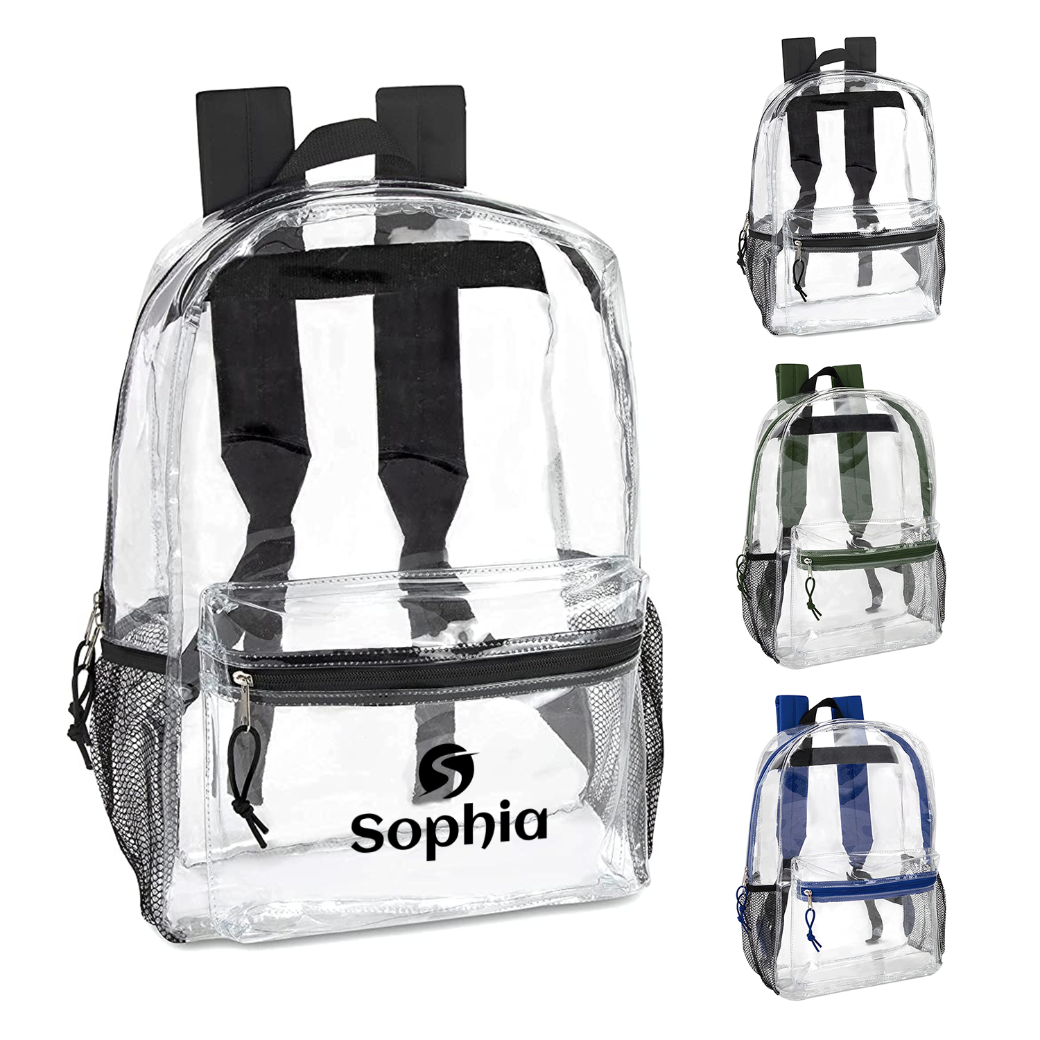 Pvc Clear Backpack With Reinforced Straps 2
