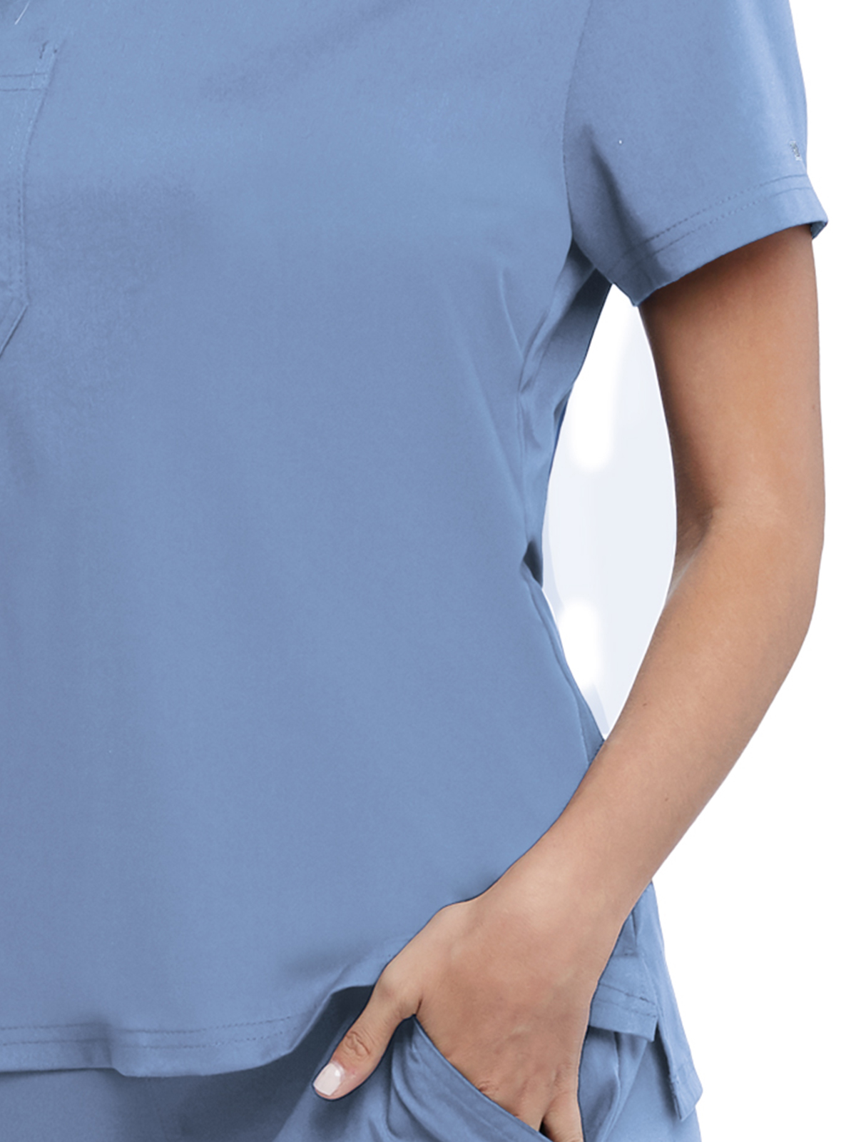 Grey's Anatomy Spandex Stretch - Women's One-Pocket Bree Tuck-In Scrub Top 15
