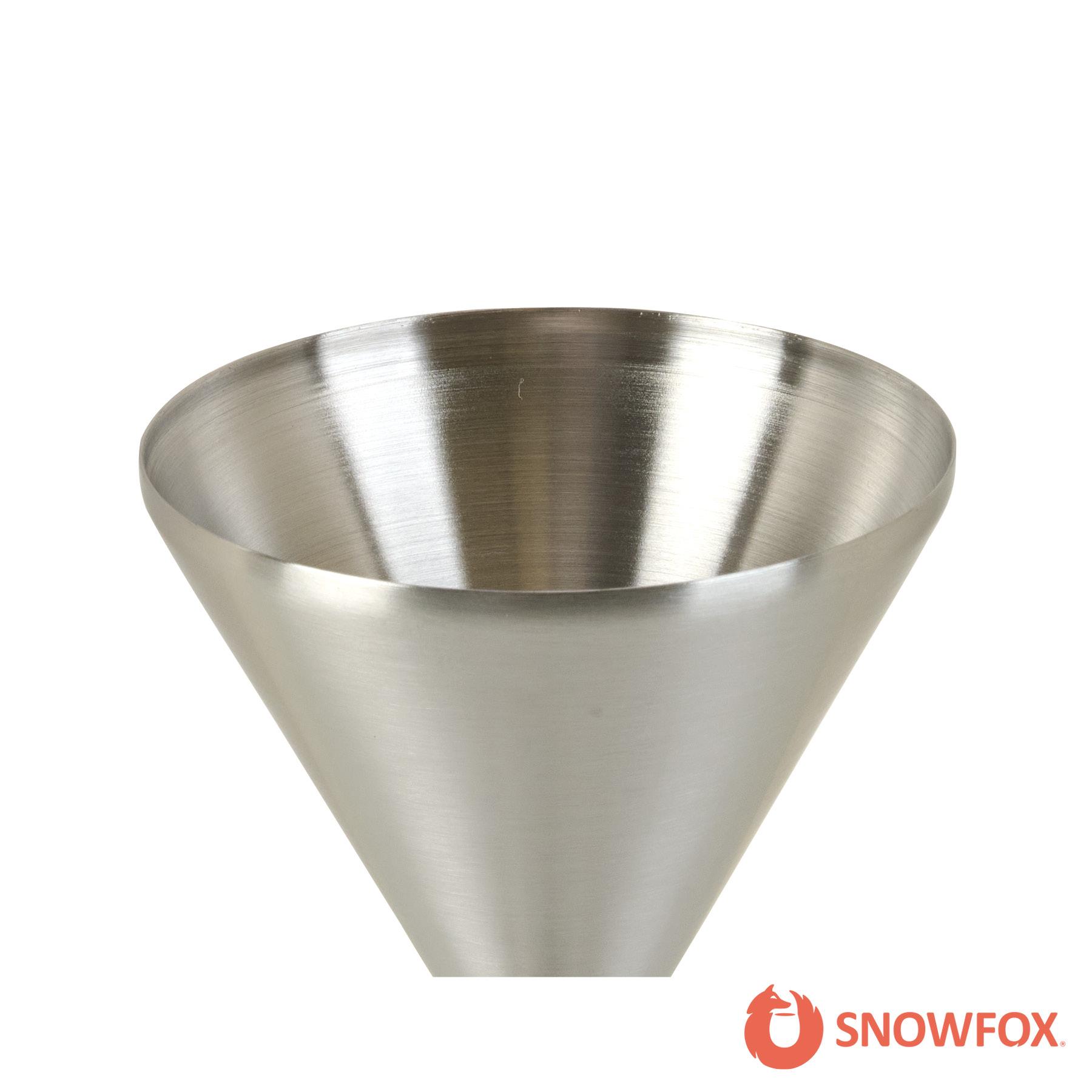 Snowfox® 8 oz. Double Wall Steel Stemmed Martini Glass 1