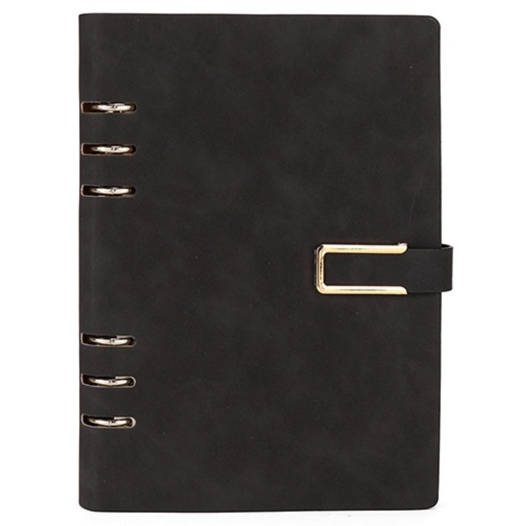 A5 Notebook 6-Ring Binder W/ Magnetic Snap Closure 3