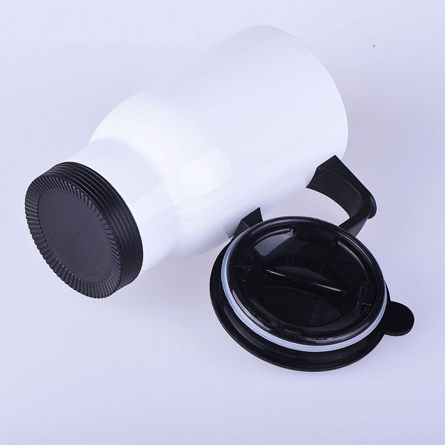 Stainless Steel Mug Plain White 13 oz 3