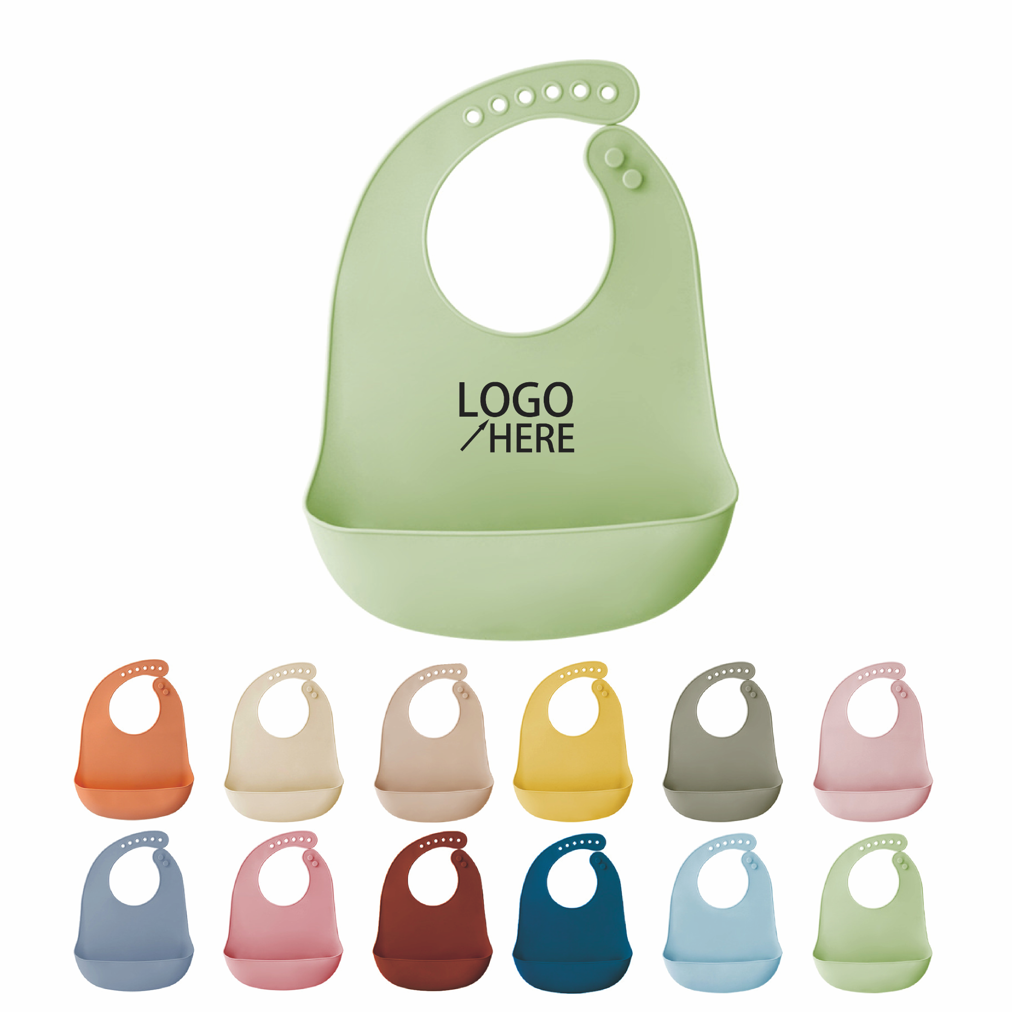 Soft Silicone Baby Bib 2