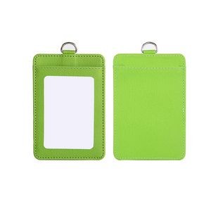 Portrait Dual Side PU Leather Card Holder 16