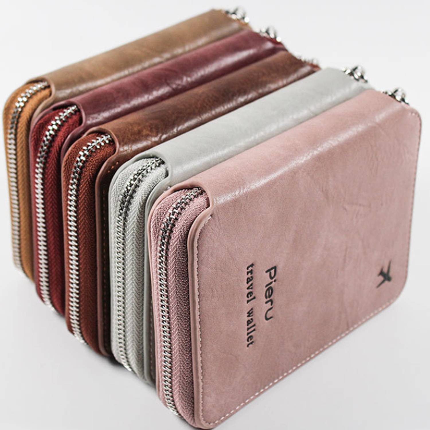 Passport Holder With Zipper, custom luggage with logo imprint 5