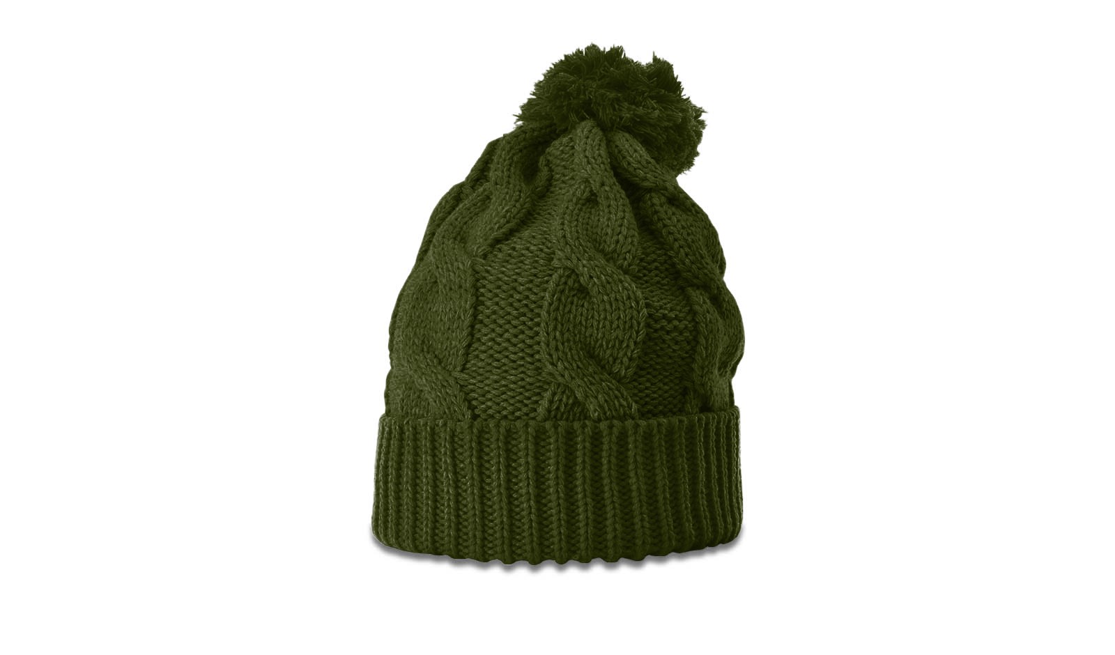  Chunk Twist Knit Beanie with Cuff & Pom 10