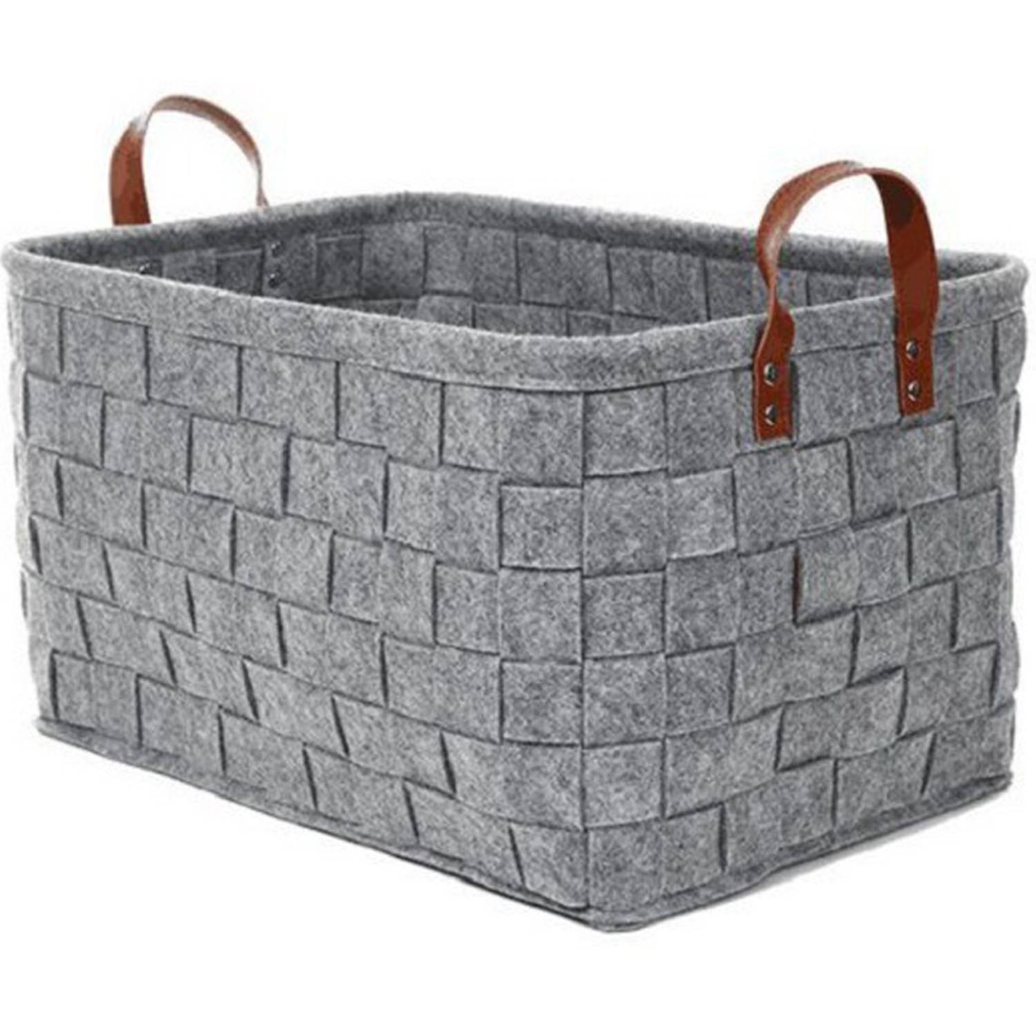 Foldable Handmade Rectangular Felt FabriStorage Box Cubes 5