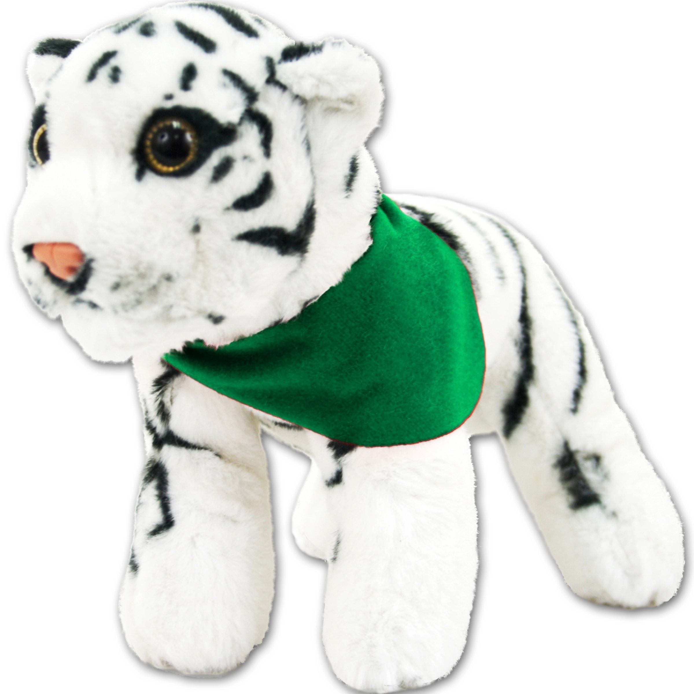 8" Jungle Animals Standing White Tiger 8