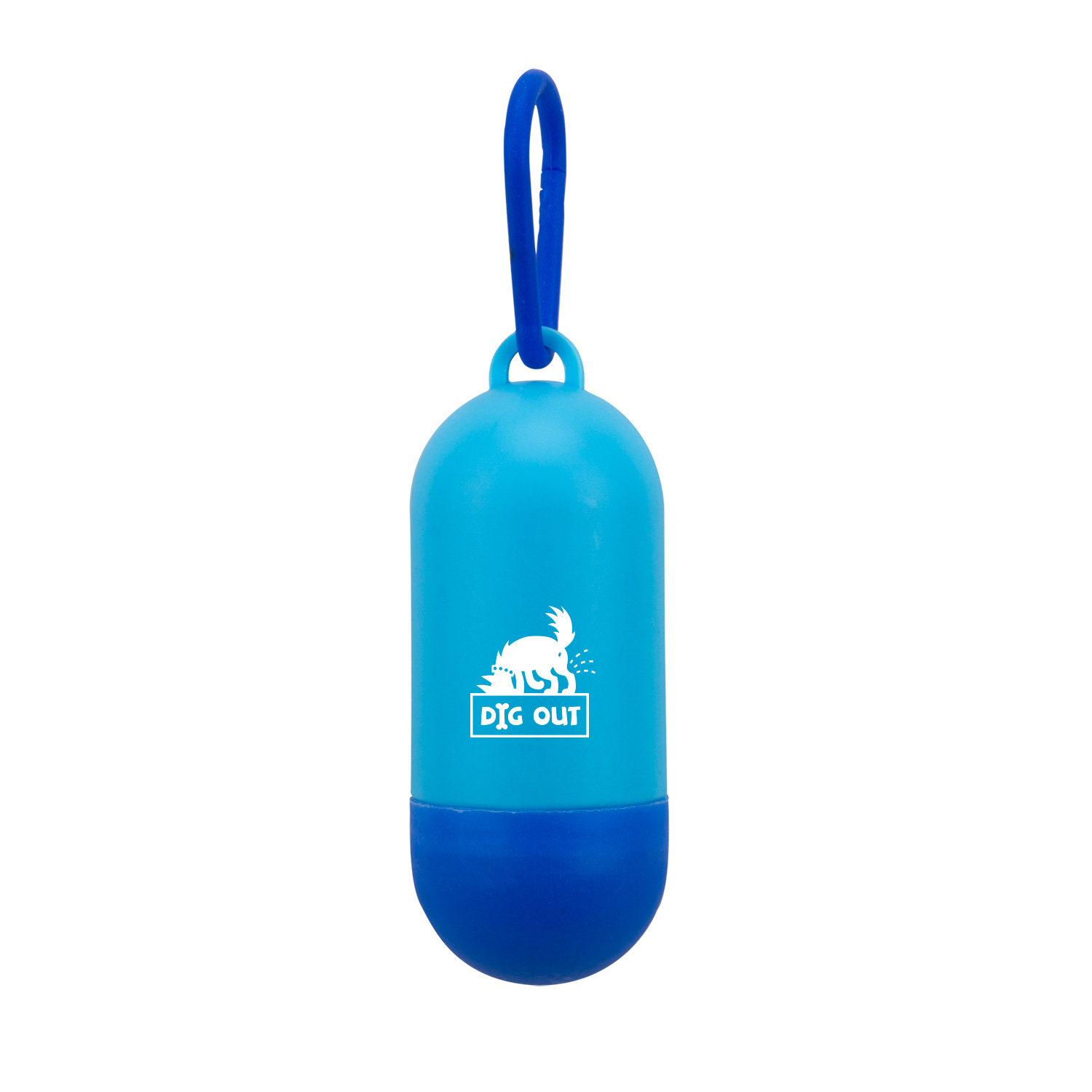 Bandoggies Pill Shaped Poop Bag Holder with Starter Bags w/ 1-color Print 3