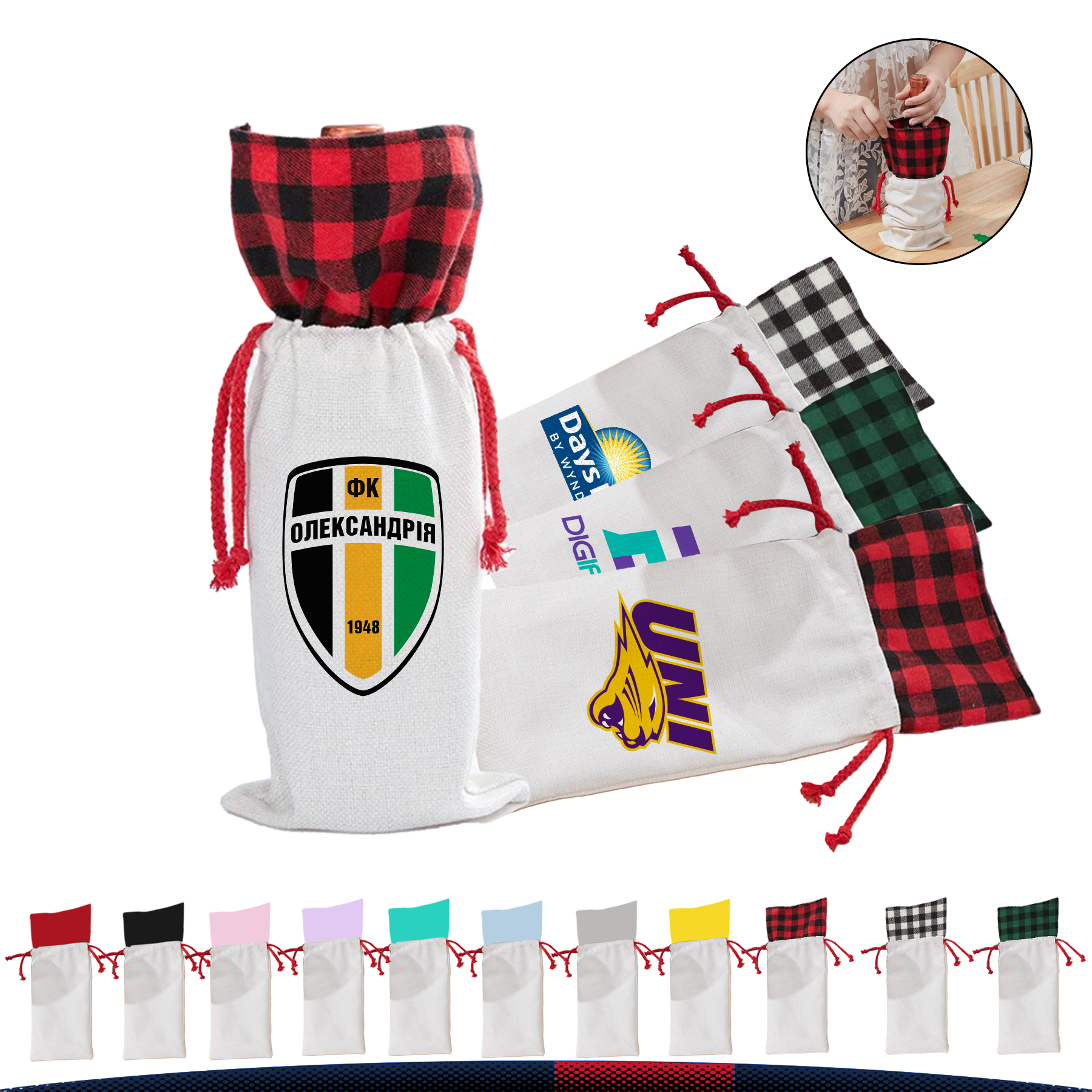 Christmas Wine Bag 9