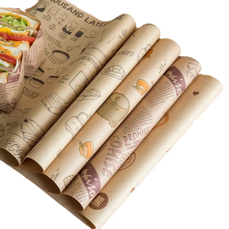 Grease Proof Kraft Food Wrap and Basket Liner Paper 2