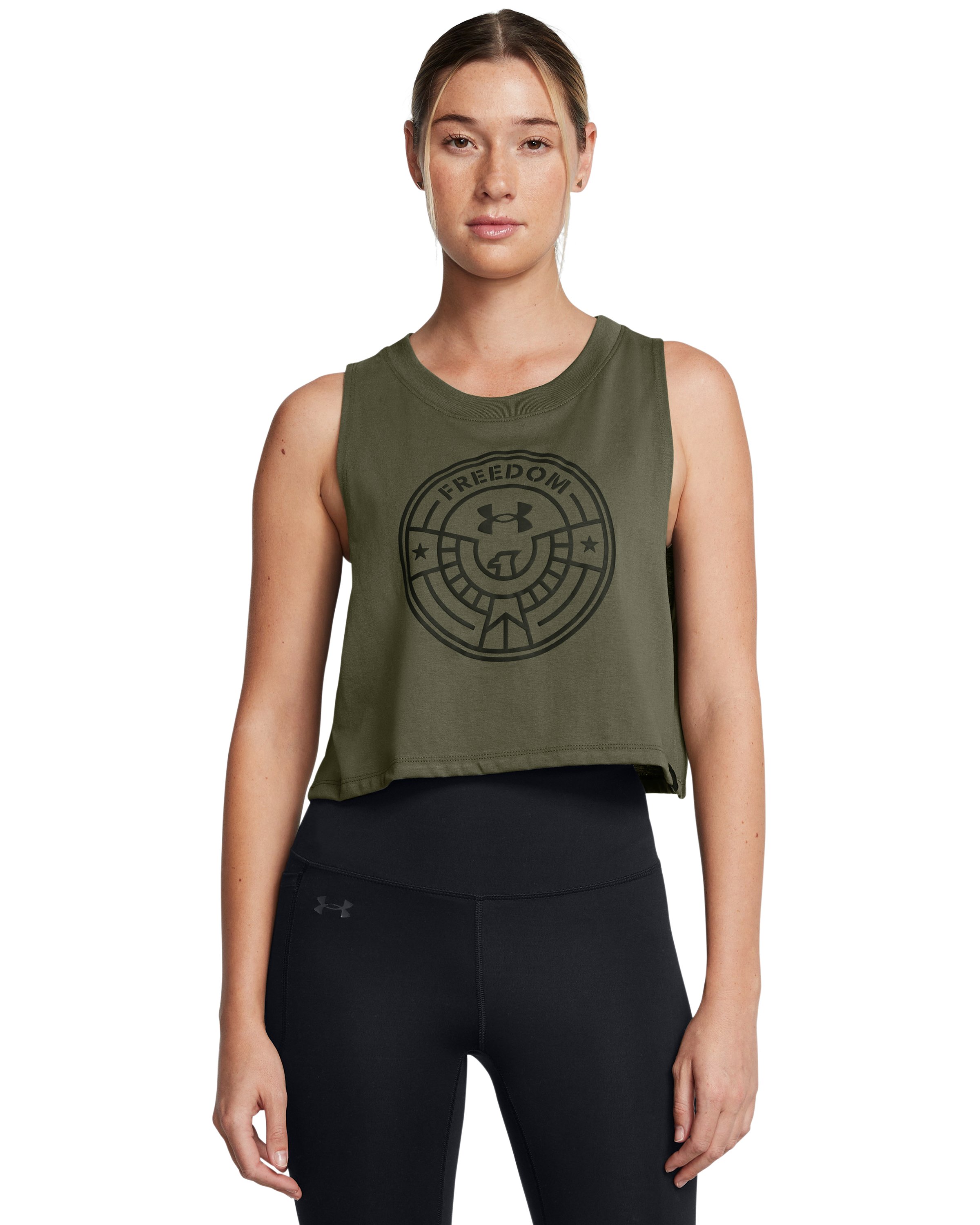 UA Freedom Women's Crop Tank 5