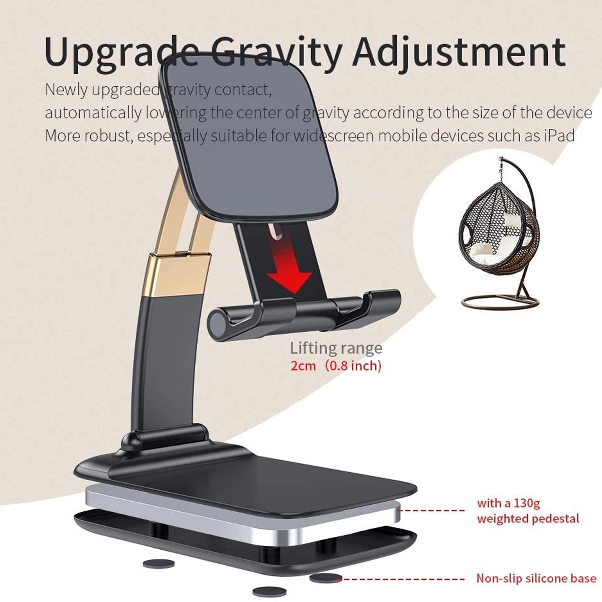 Adjustable Mobile Phone Holder Compatible With Tablet 4