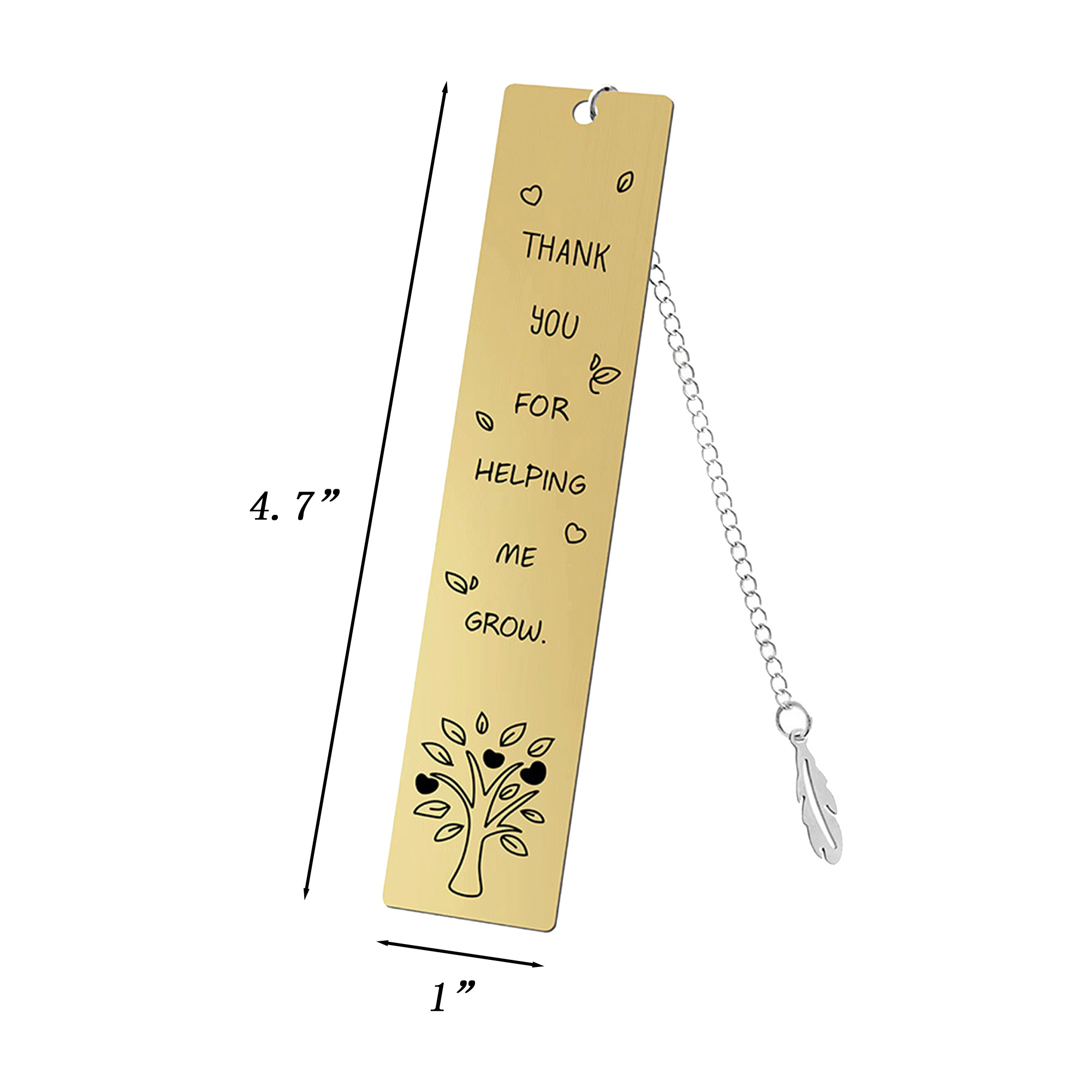 Student Souvenir Metal Engraved Bookmarks 2