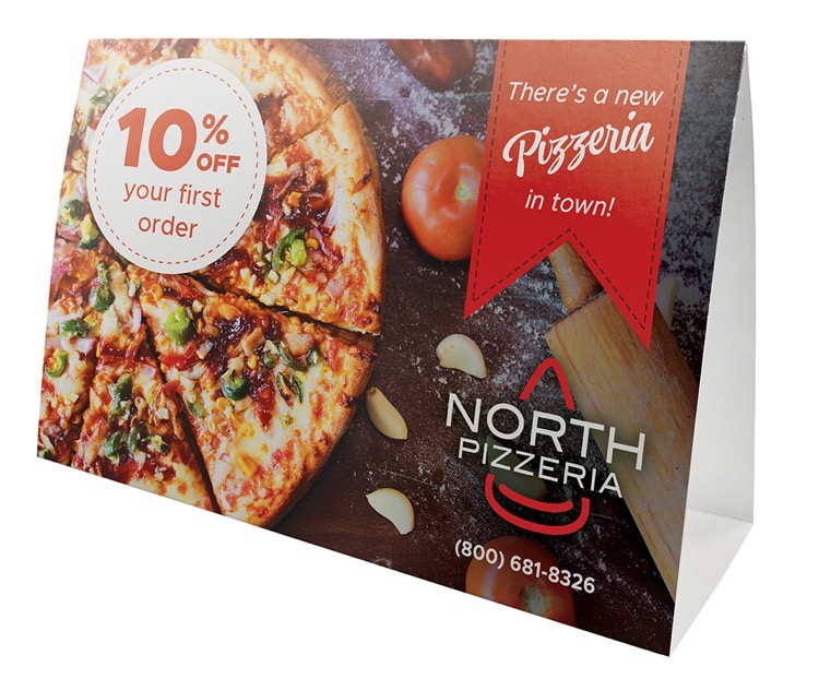 Full-Color Horizontal Table Tent (6" x 4")