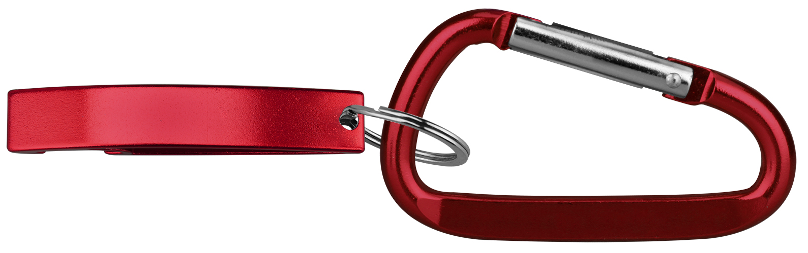 Jumbo size stylish eye shape bottle opener with split key ring & carabineer 5