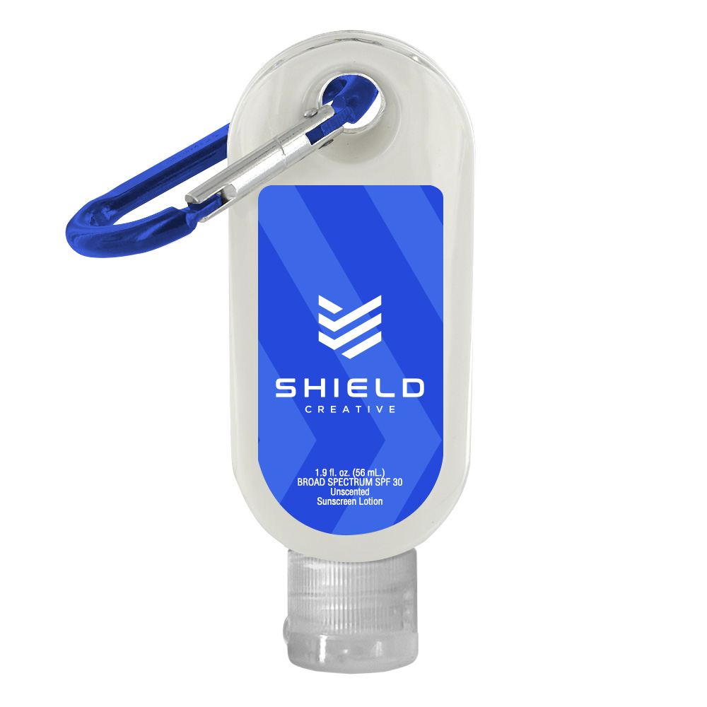 1.9 oz. SPF 30 Sunscreen with Carabiner Hook 2