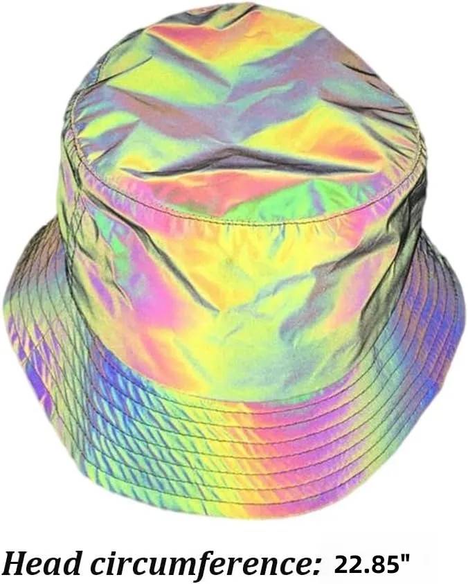 Rainbow reflective bucket hat 10