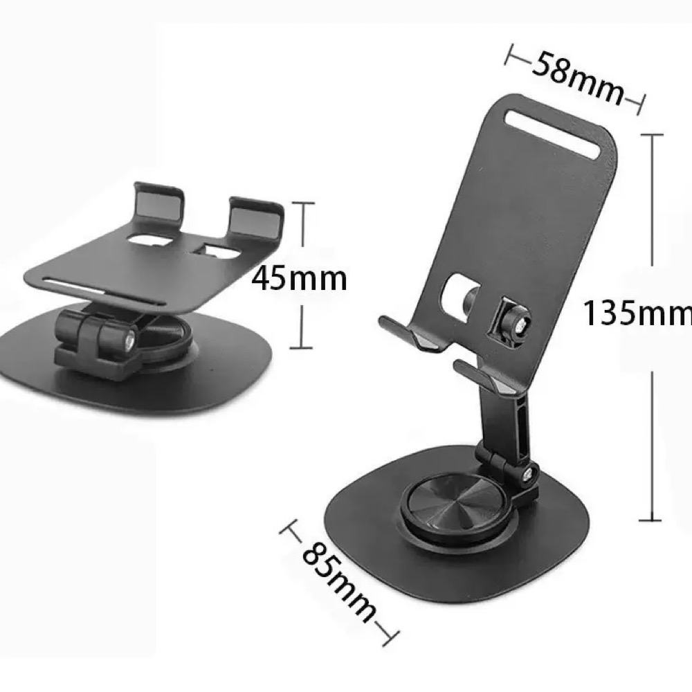Cradle Stand Mobile Phone Desk Stand Anti-slip 360 Rotating Metal Mobile Phone Holders 3