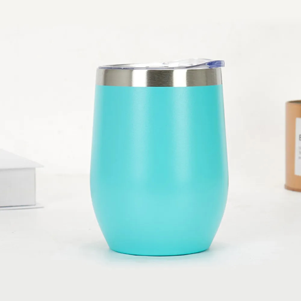 Stainless Steel Wine Tumbler with Lid Insulated Travel Mug 9