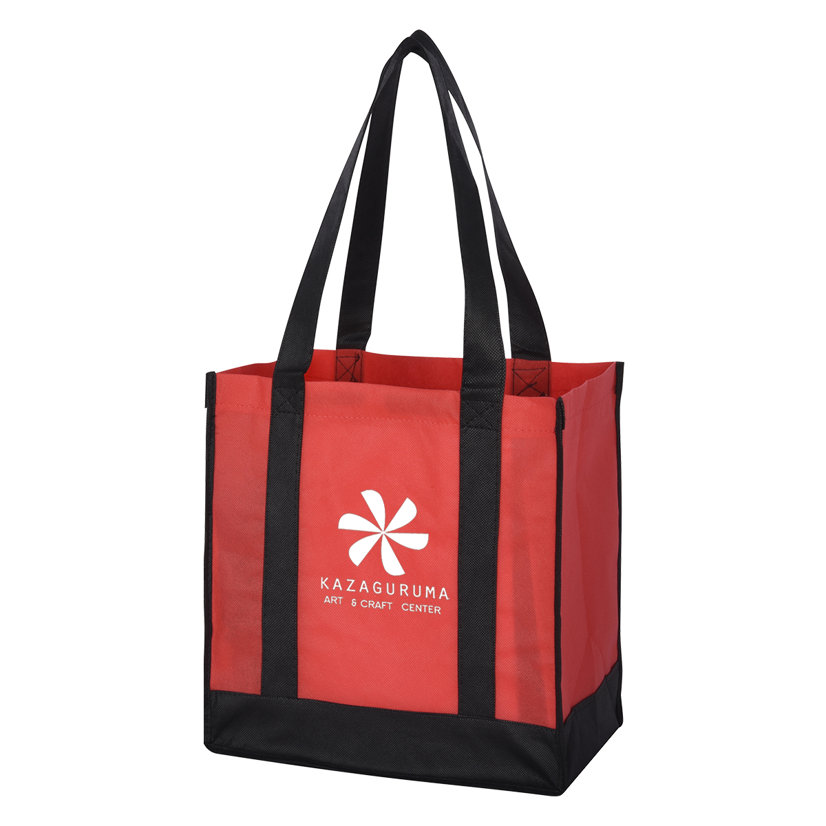 Non-Woven Two-Tone Shopper Tote Bag 11