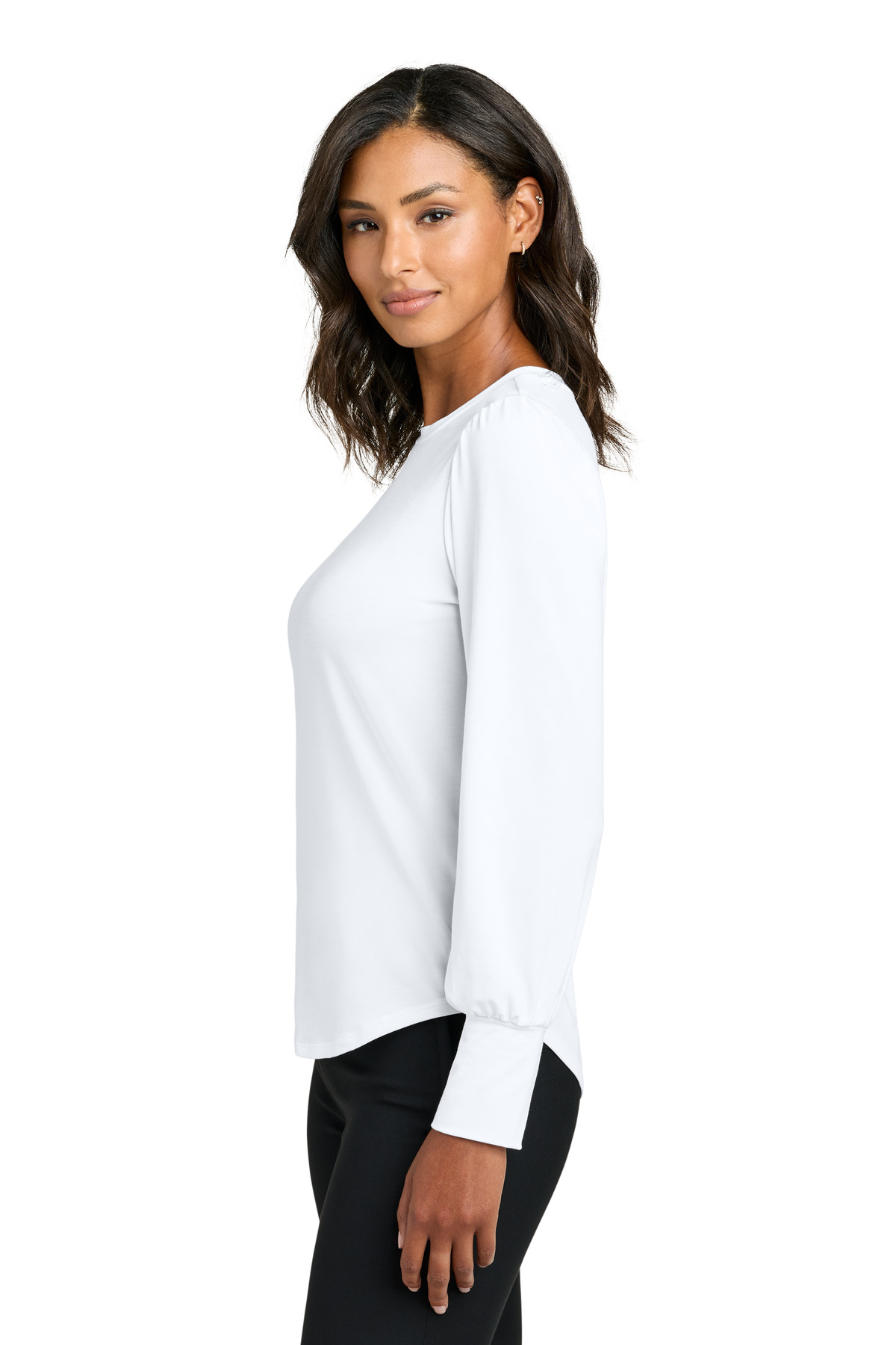 Mercer+Mettle Women's Stretch Jersey Long Sleeve Blouson Top MM1019 5