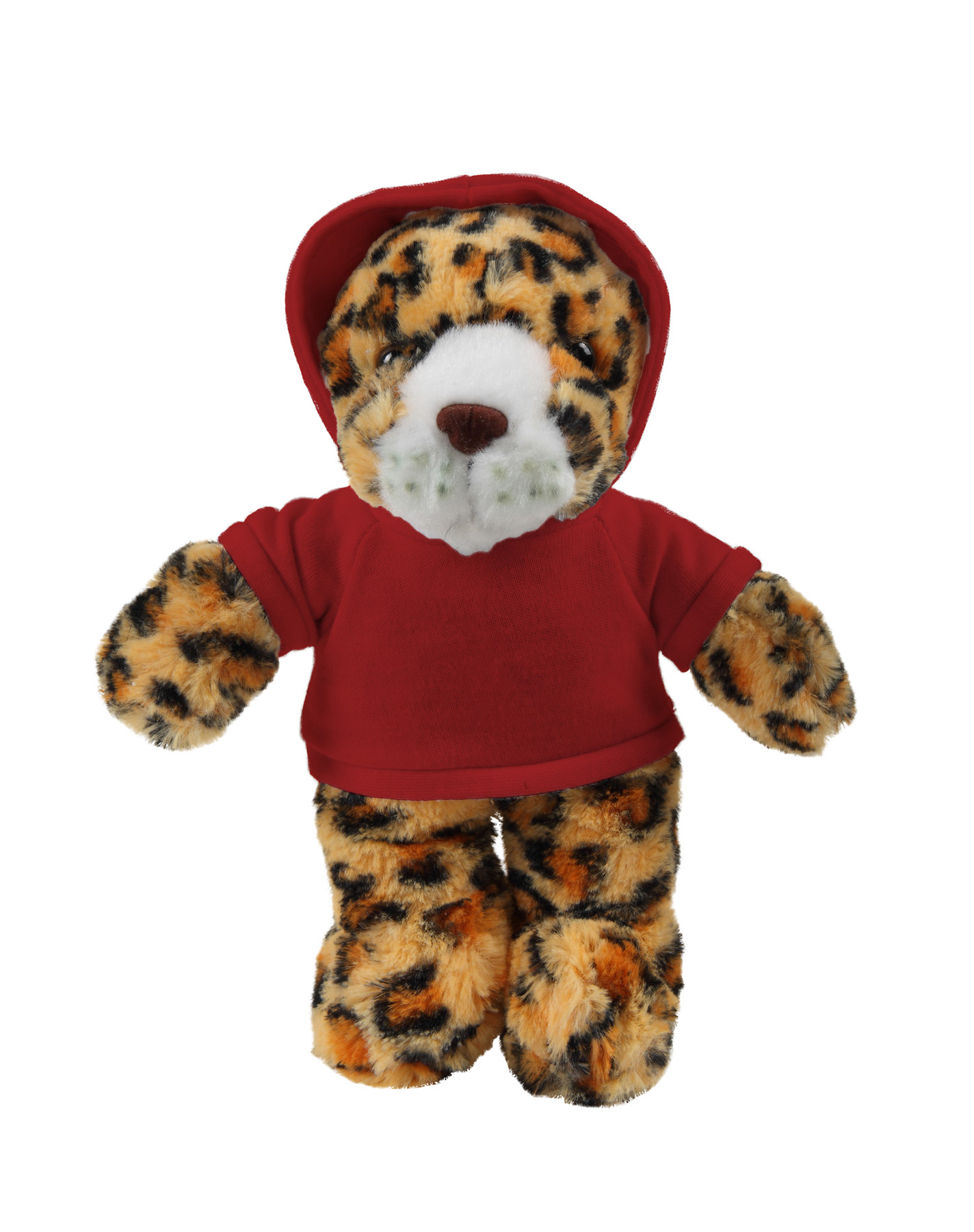 soft plush Leopard with hoodie 6