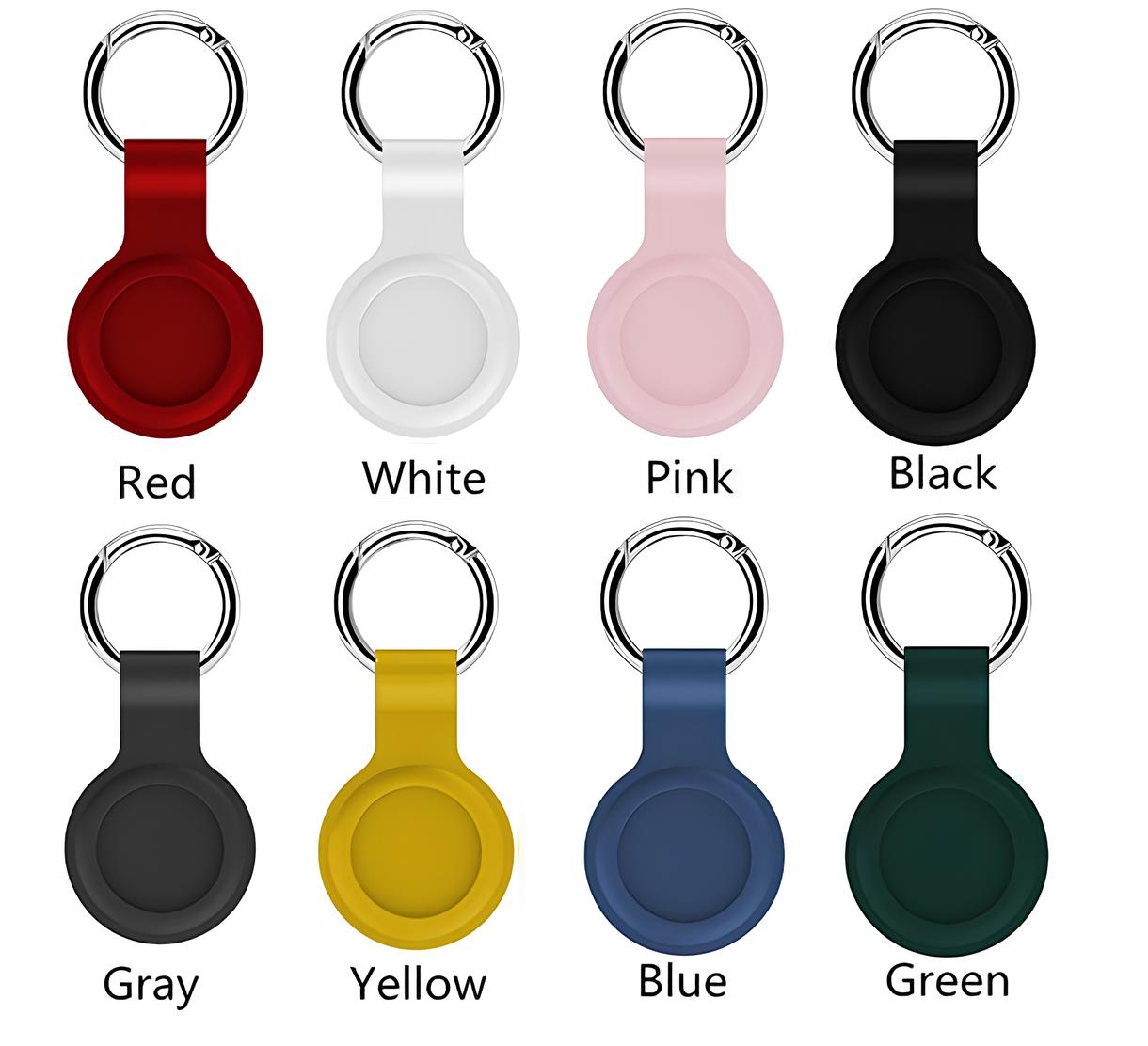 Silicone Air Tag Protective Case W/ Metal Ring 5