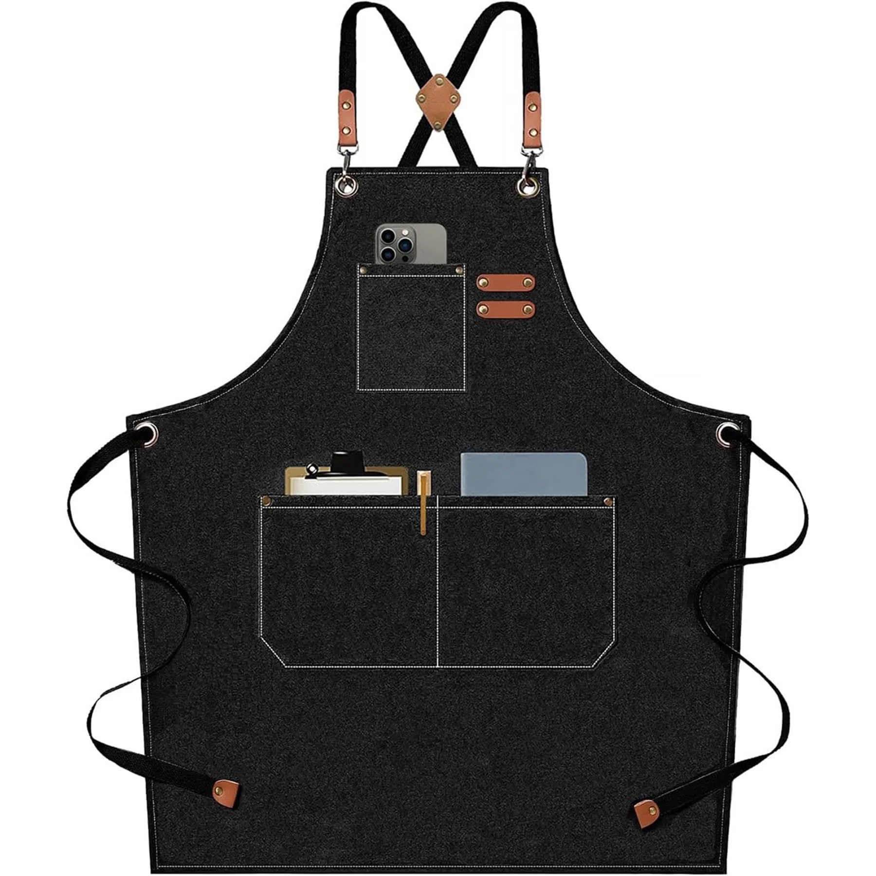 Chef Aprons with Large Pockets 1