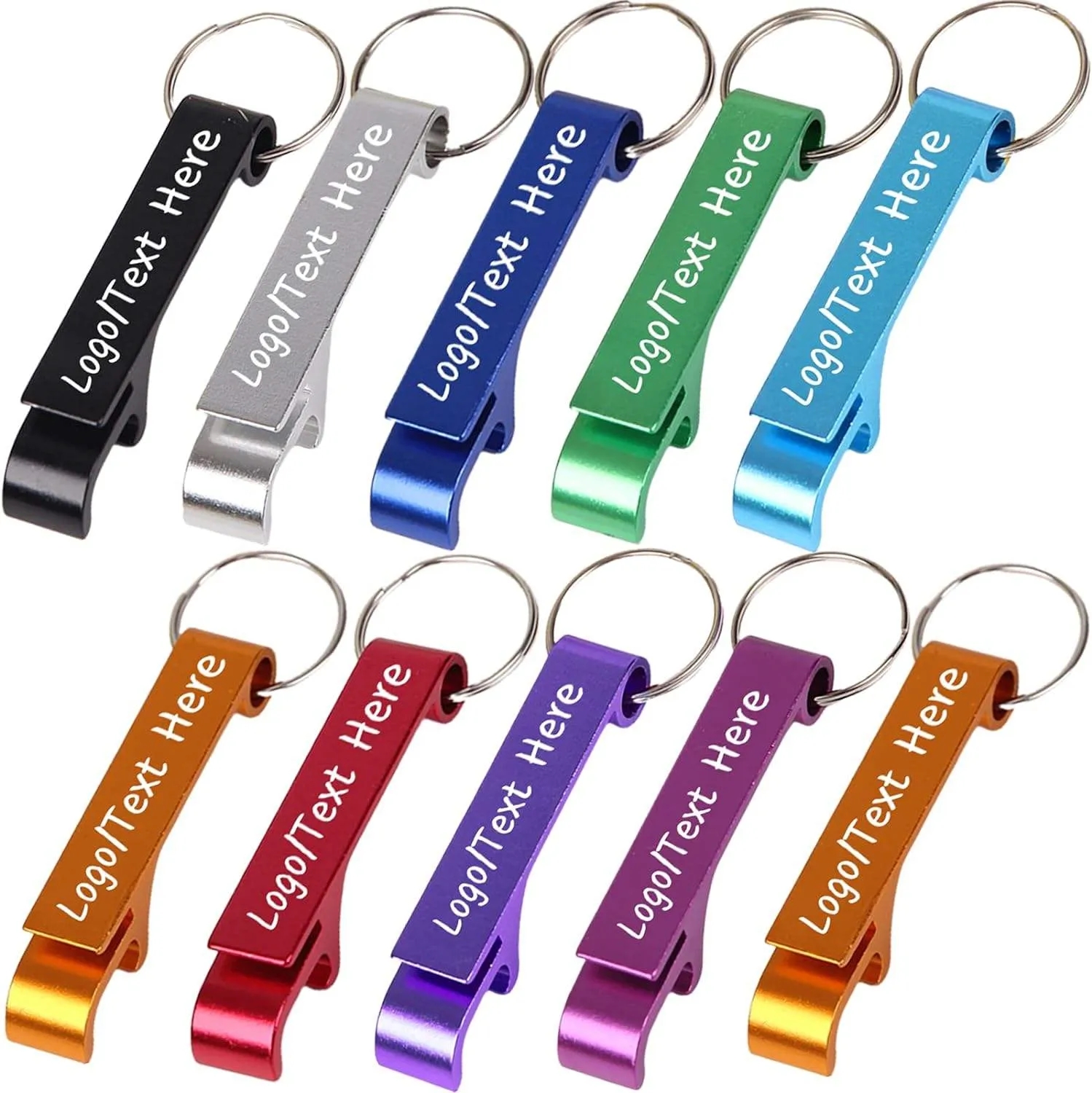 Colorful  Can Bottle Opener With Keychain Ring 1
