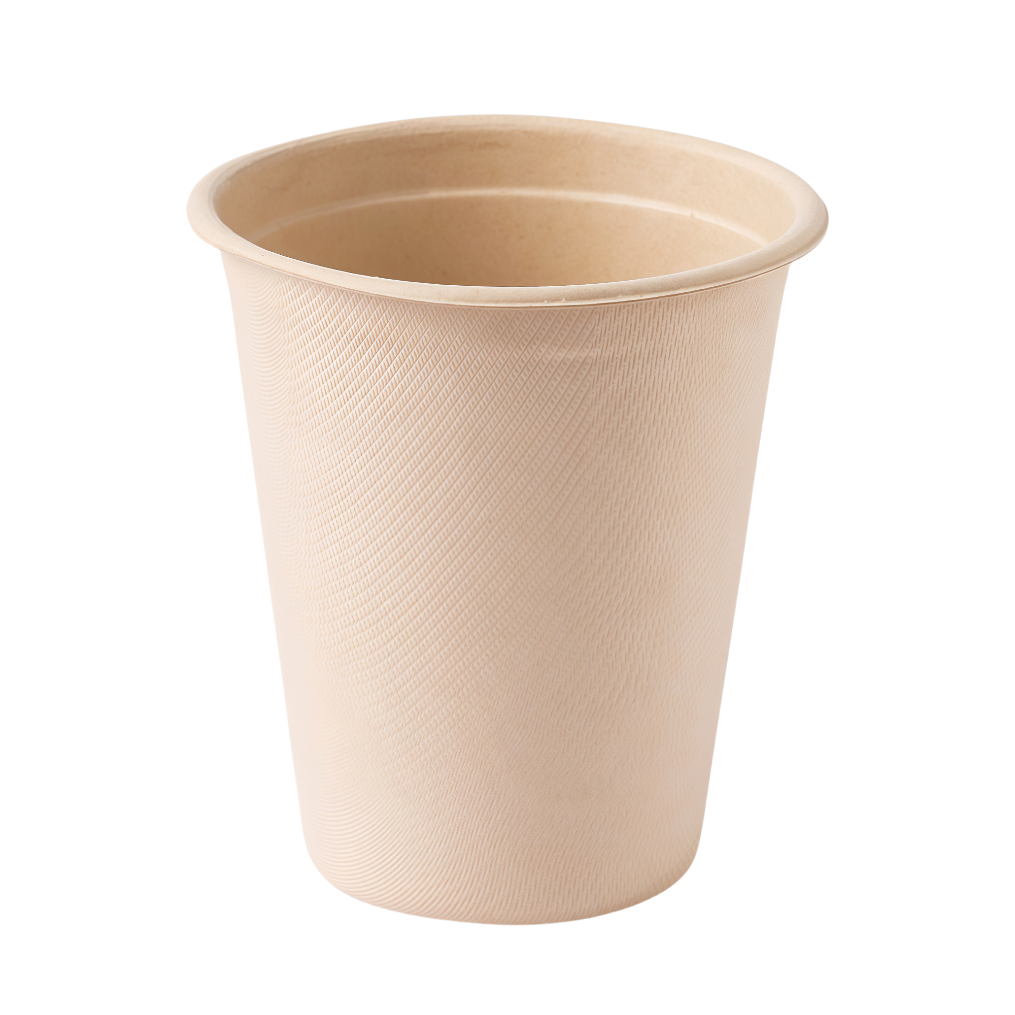 8oz Biodegradable Sugarcane Pulp Paper Cups with Lids
