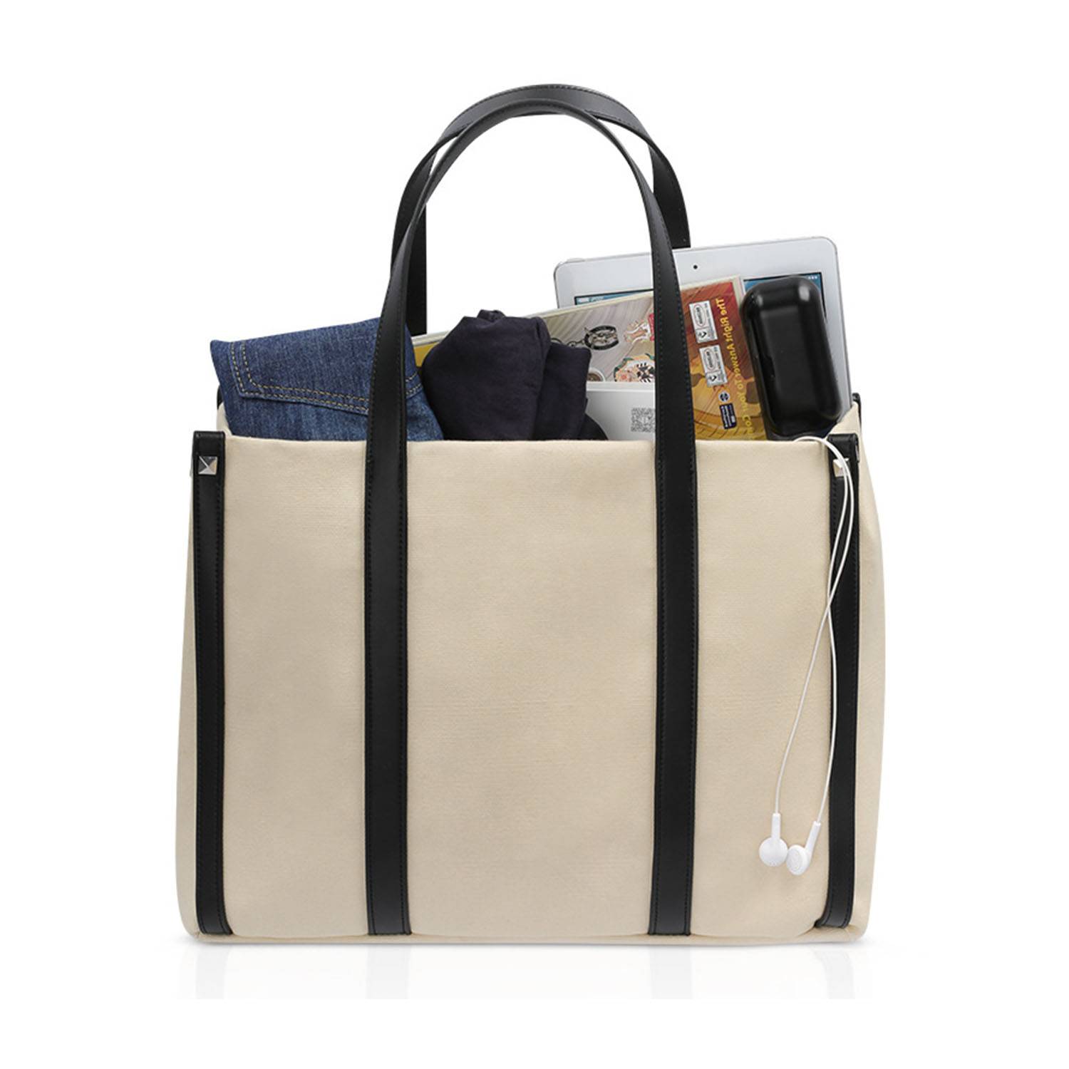 Large capacity canvas tote bag, custom tote bag with logo imprint 6