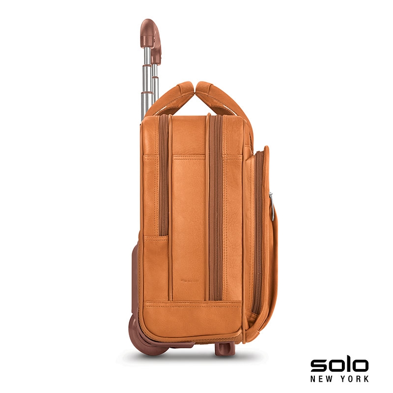 Solo New York Walker Leather Rolling Case 13