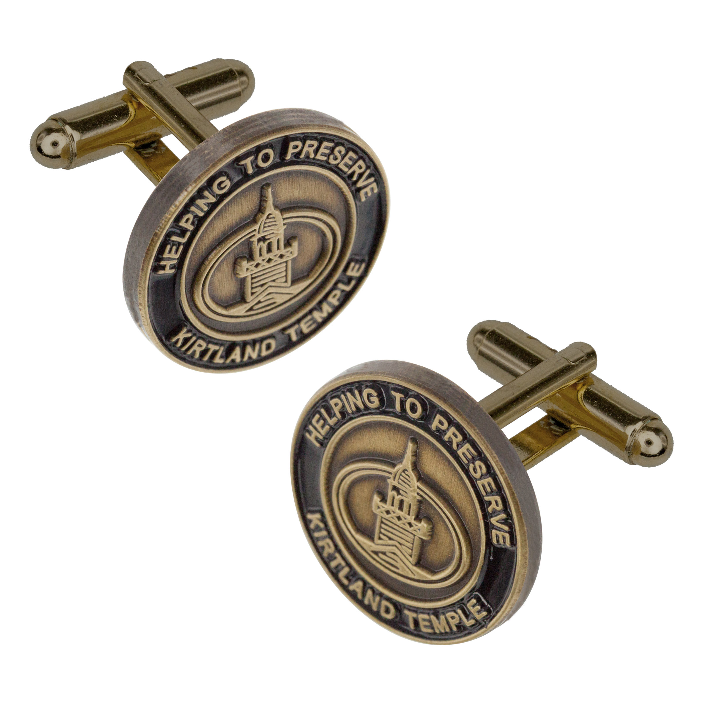 Die Struck Cufflinks Antique Finish (3/4") 4