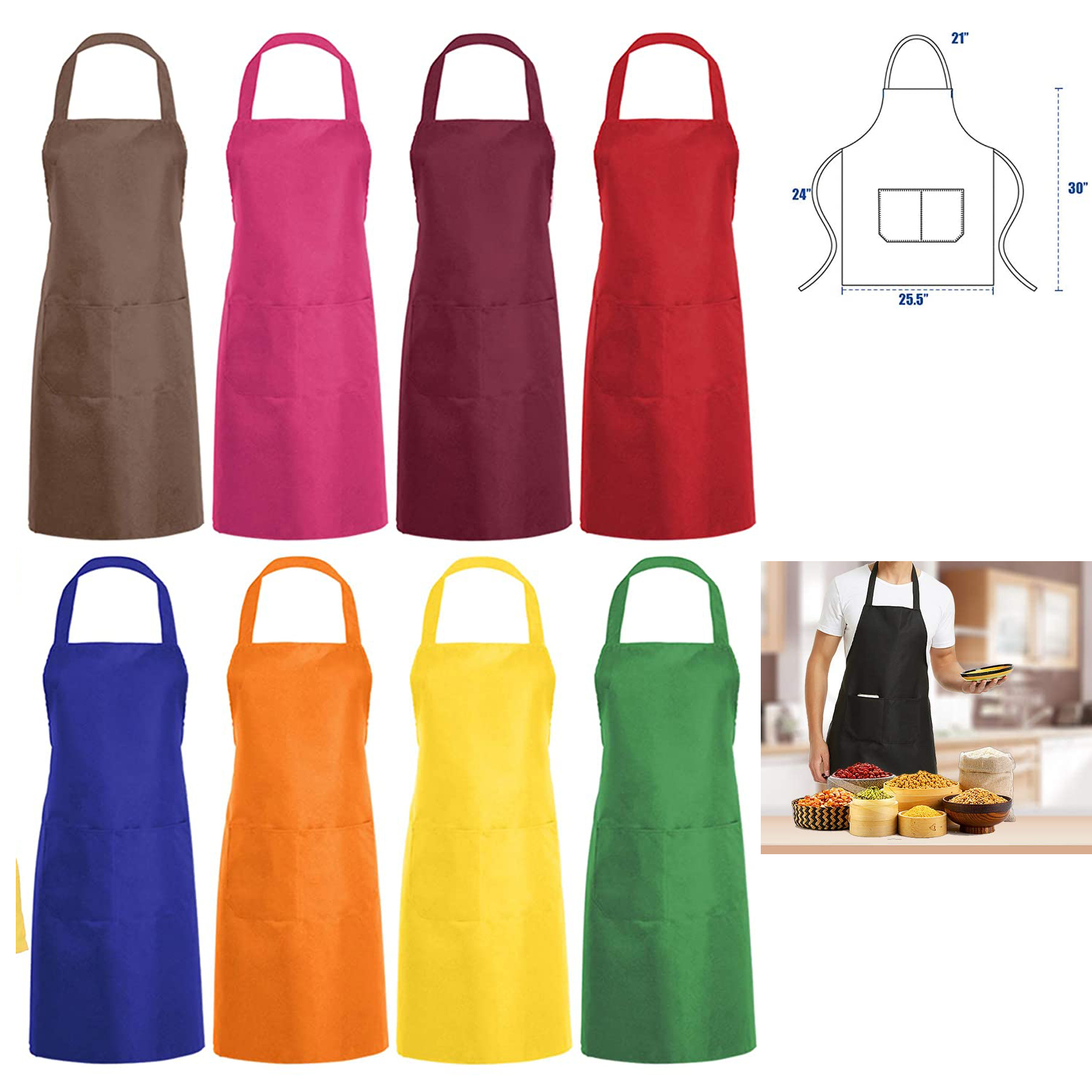 Plain Bib Aprons