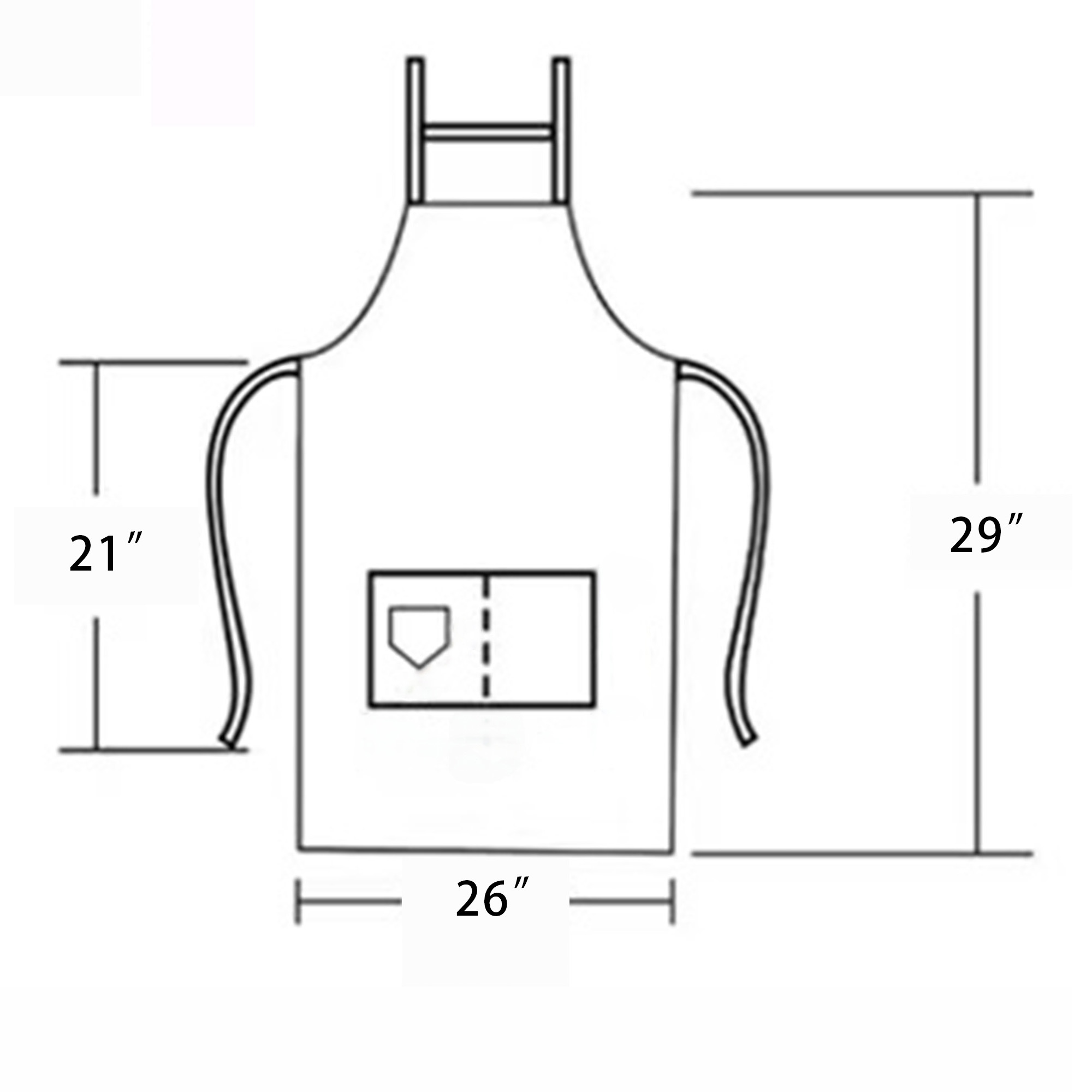 Baking Apron with Pockets Kitchen Waterproof Chef Bib 3