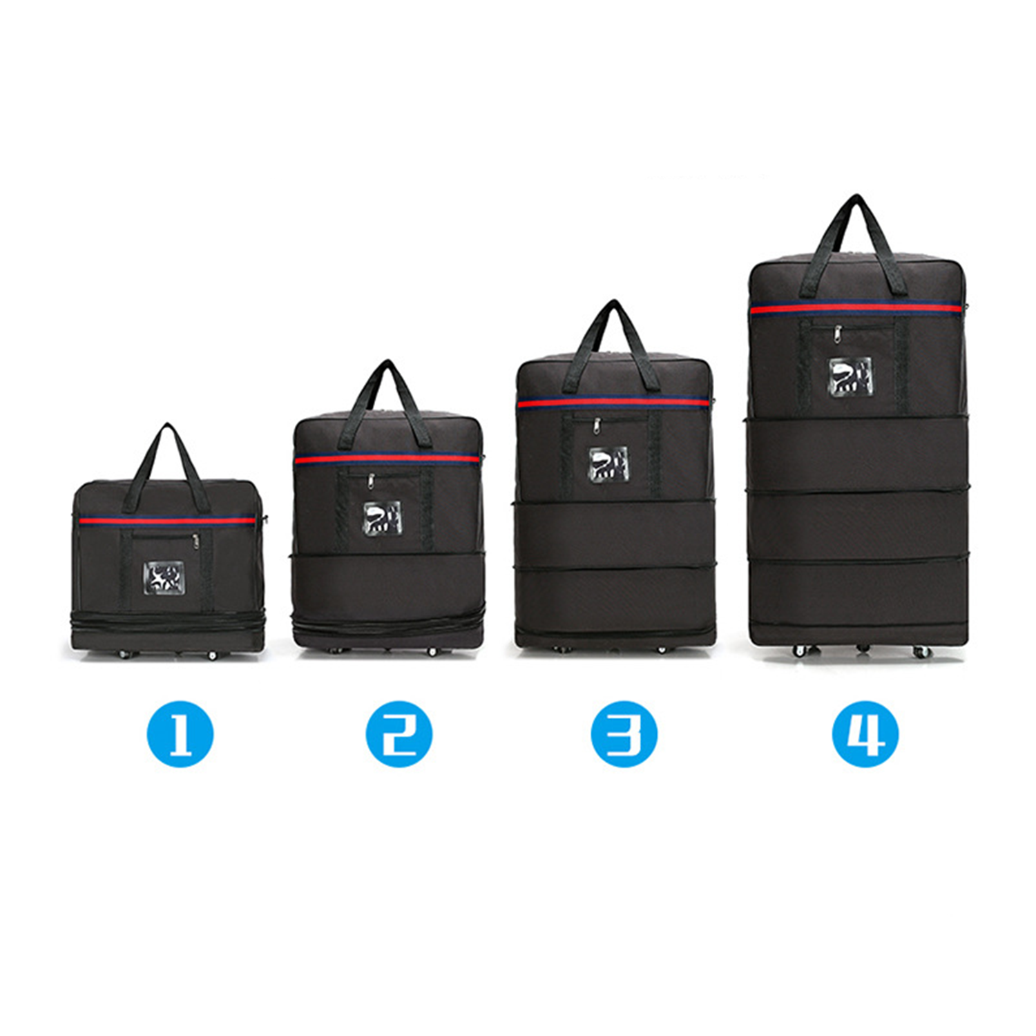 Wheel Rolling Duffle Bag for Travel 3