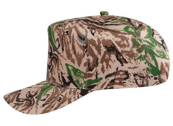 OTTO CAP® Camouflage 5 Panel Mid Profile Baseball Cap 19
