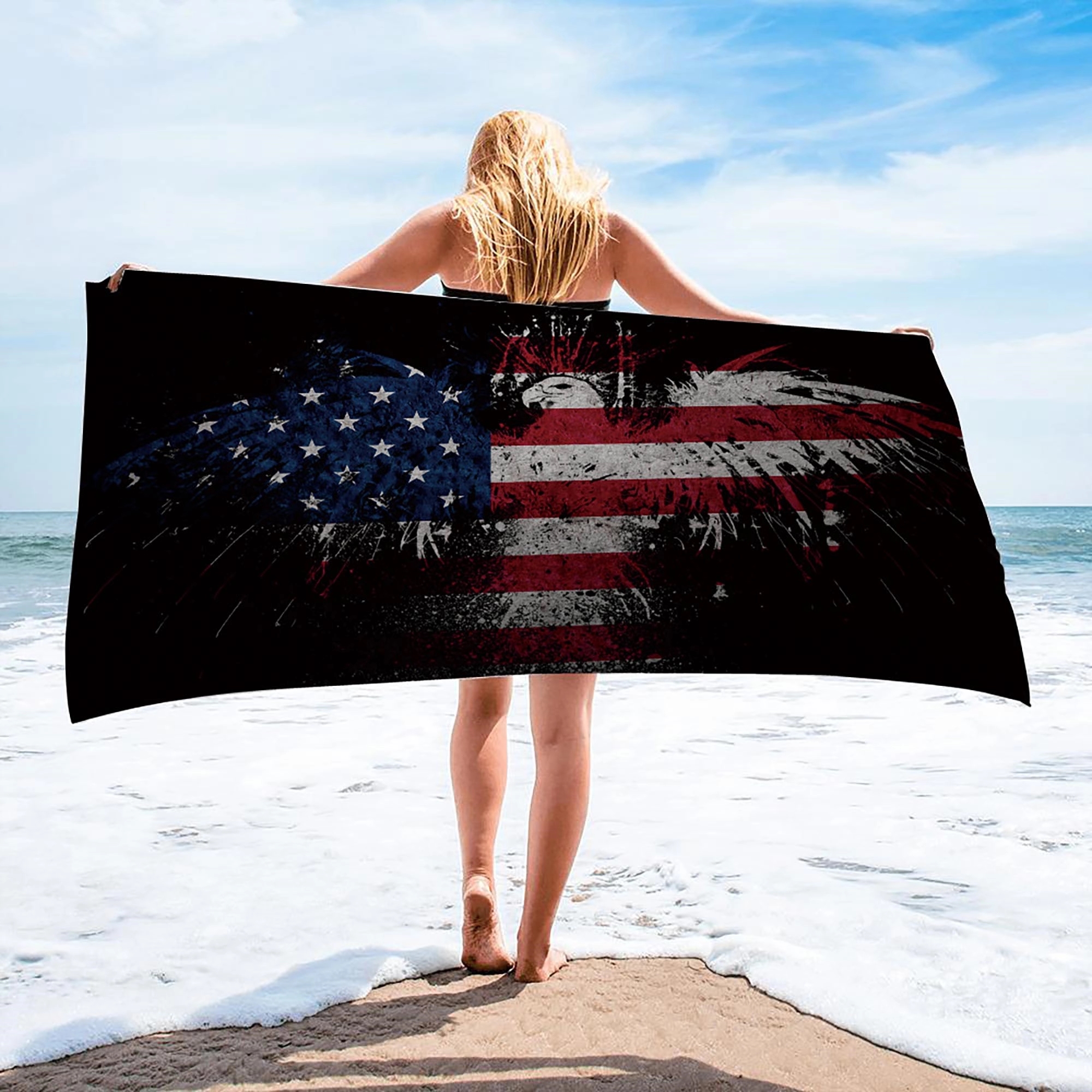 60" x 30" Full Color Beach Towel 8