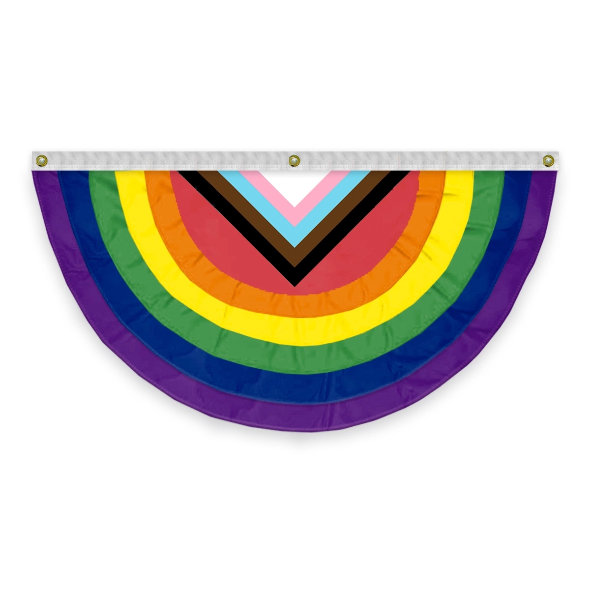Intersex Progressive Pride Pleated Full Fan 1