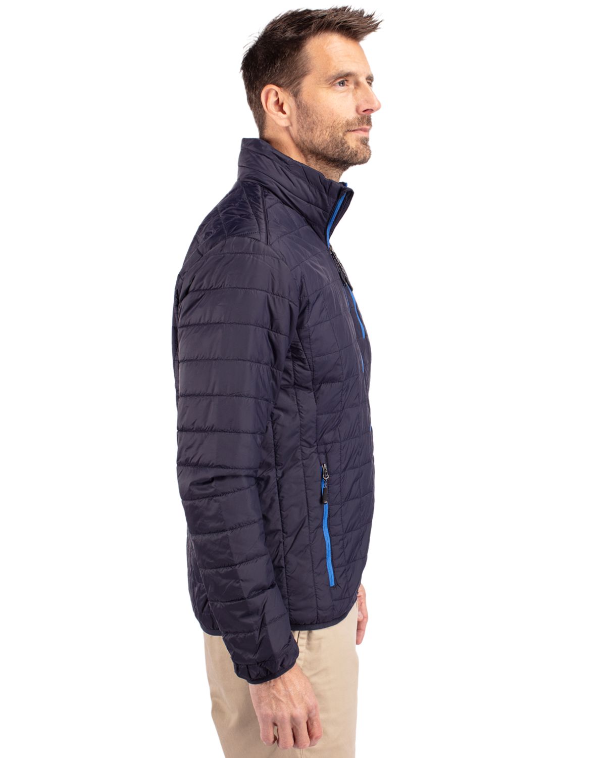 Cutter & Buck Rainier Recycled Insulated Puffer Mens Full Zip Jacket 37