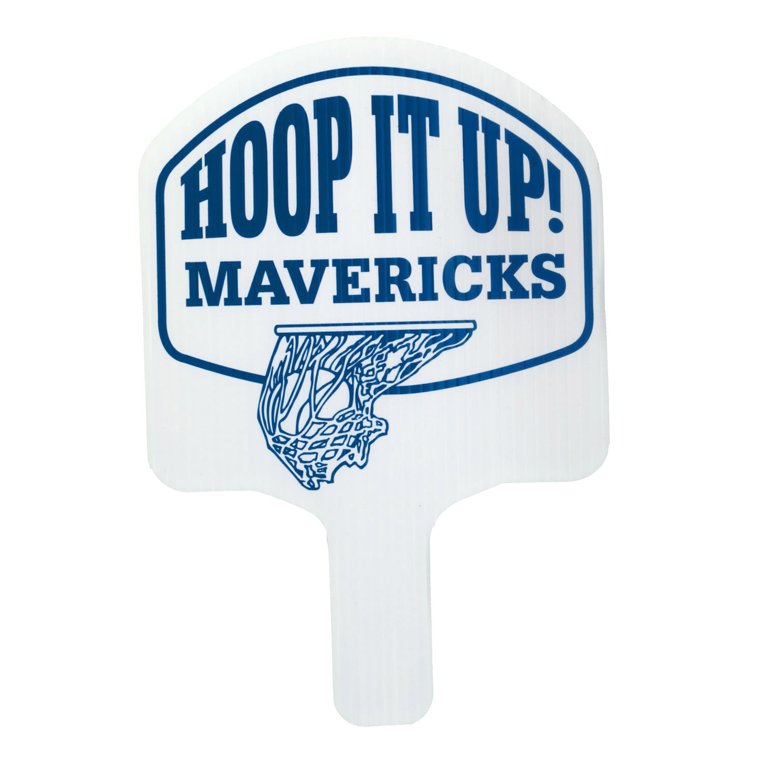 Basketball Backboard Shape Hand Fan, Screen Printed 16