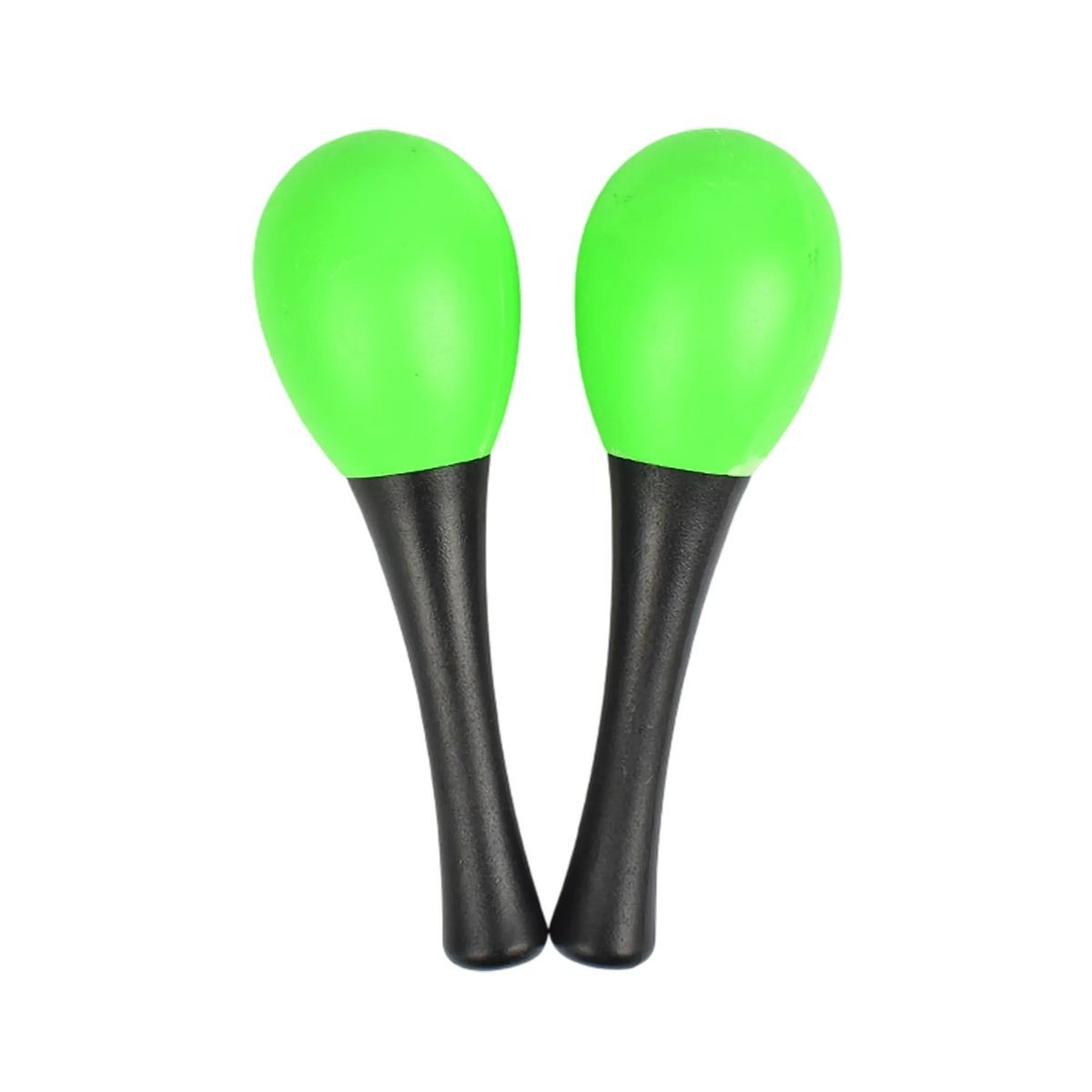 1.5" x 4.93" Plastic Maraca with Black Handle, Customizable for Branding 3