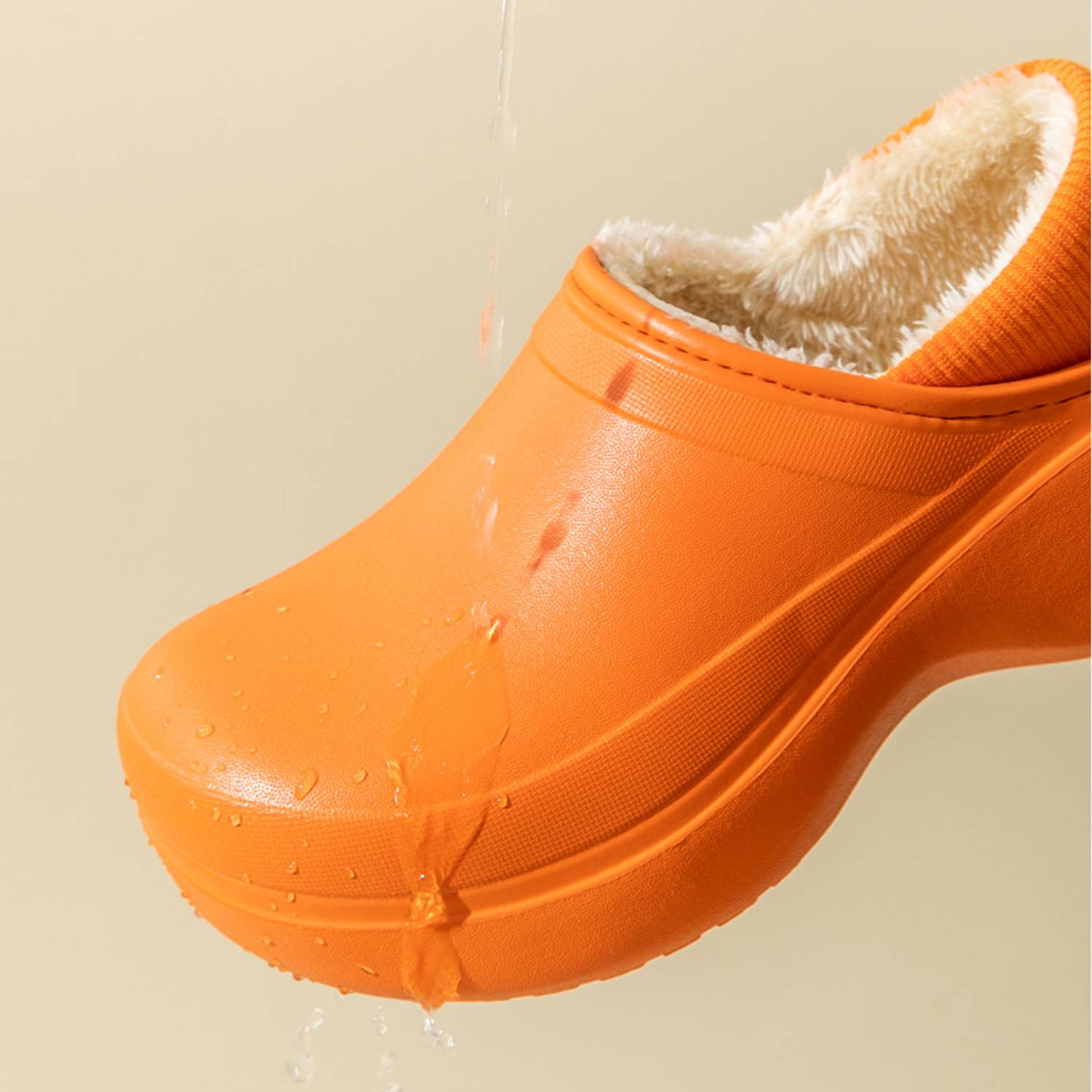 Elevated and thickened women's home leisure cotton slippers 3