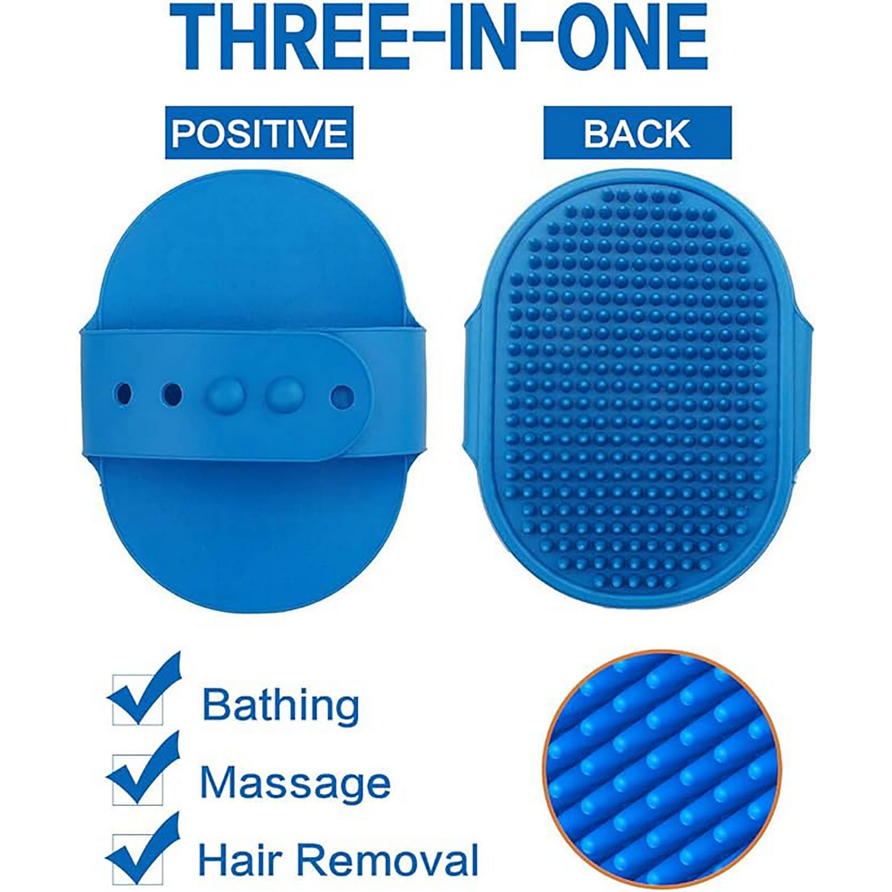 Pet Bath Brush Silicone Massage Brush 6