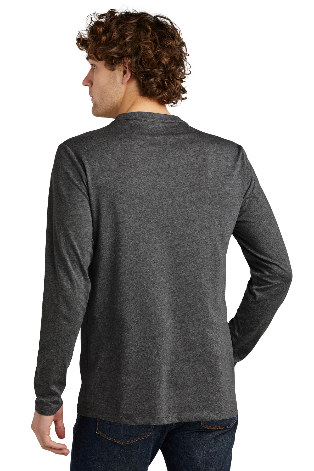 New Era Heritage Blend Long Sleeve Crew Tee. NEA102 71