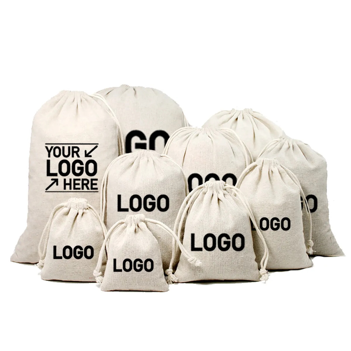 Linen Drawstring Bag 2