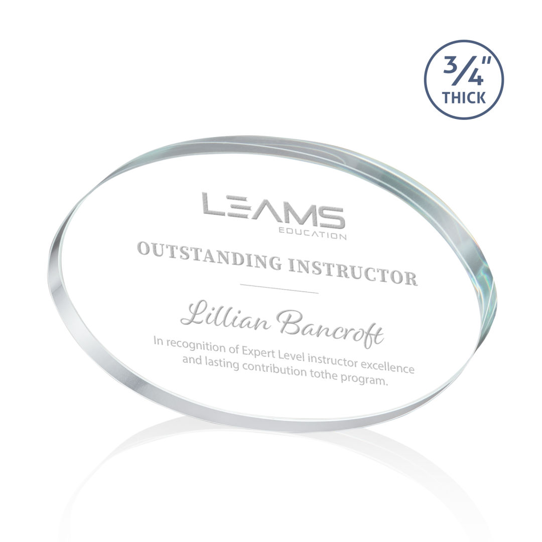 Baldus Oval Award - Clear 4