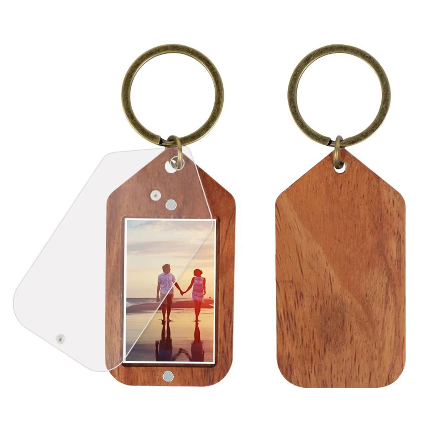 Acrylic-Wood Photo Keychain 5
